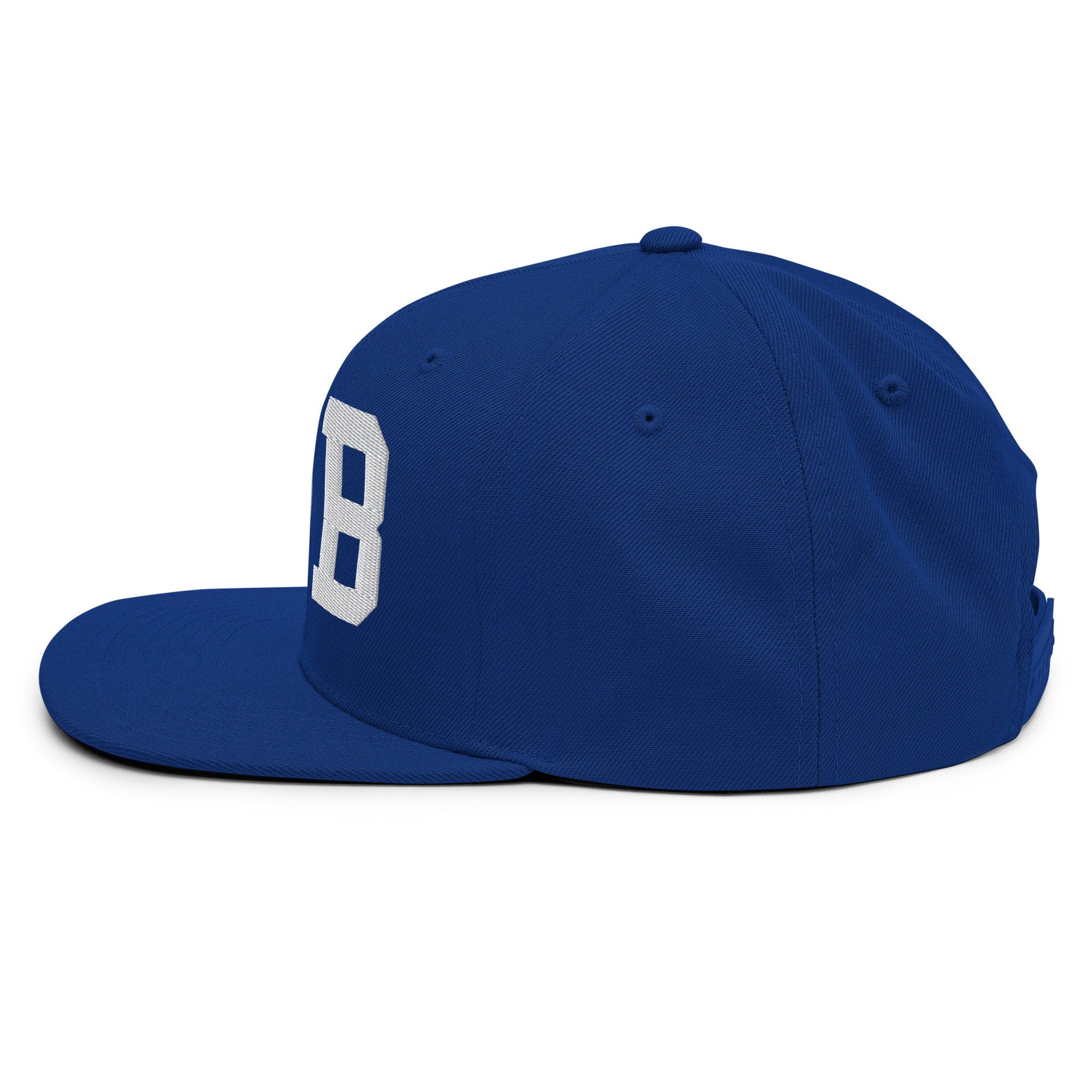 College-Style Classic Snapback Hat • White • YQB Quebec City Souvenir • YHM Designs - Image 14
