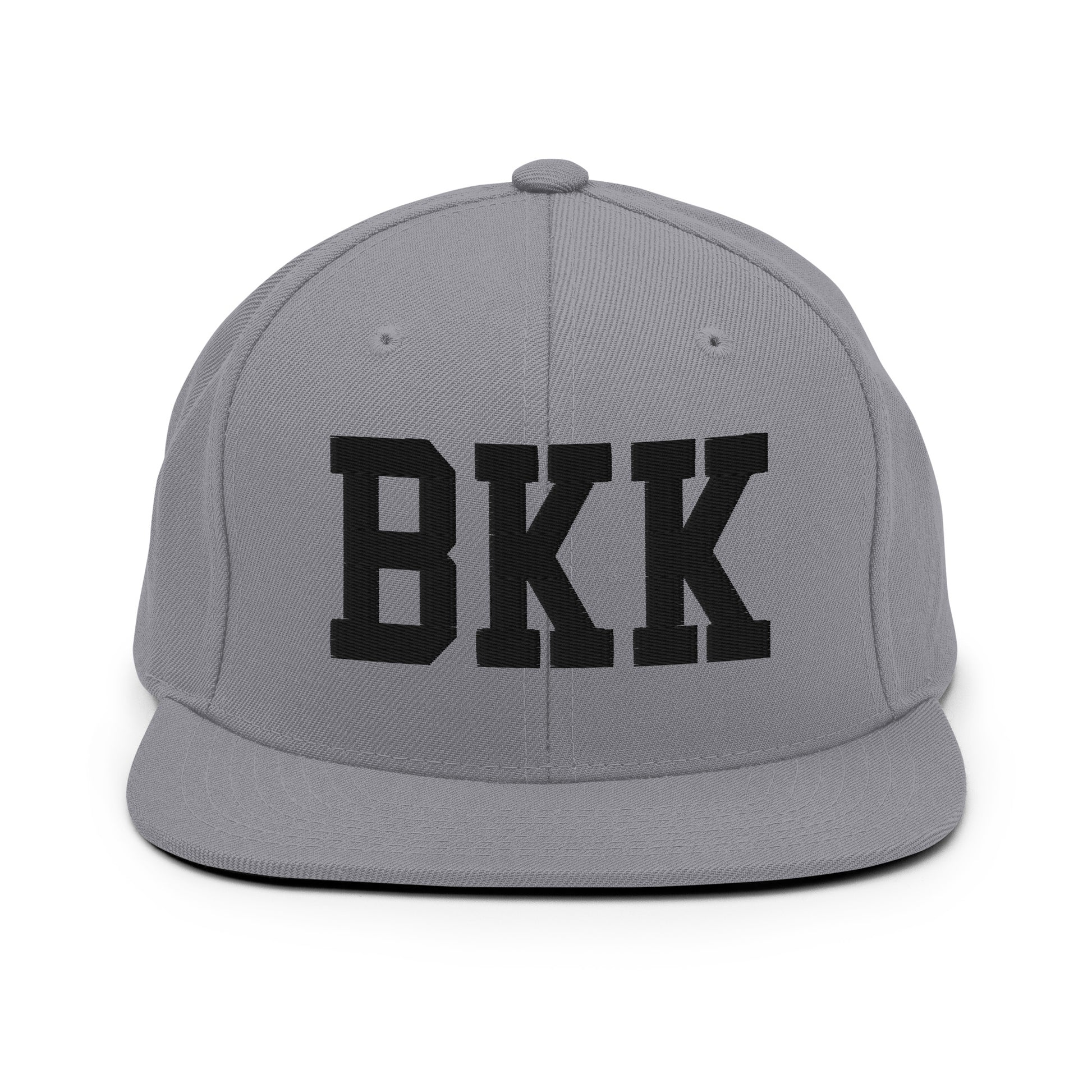 College-Style Classic Snapback Hat • Black • BKK Bangkok Souvenir • YHM Designs - Image 19