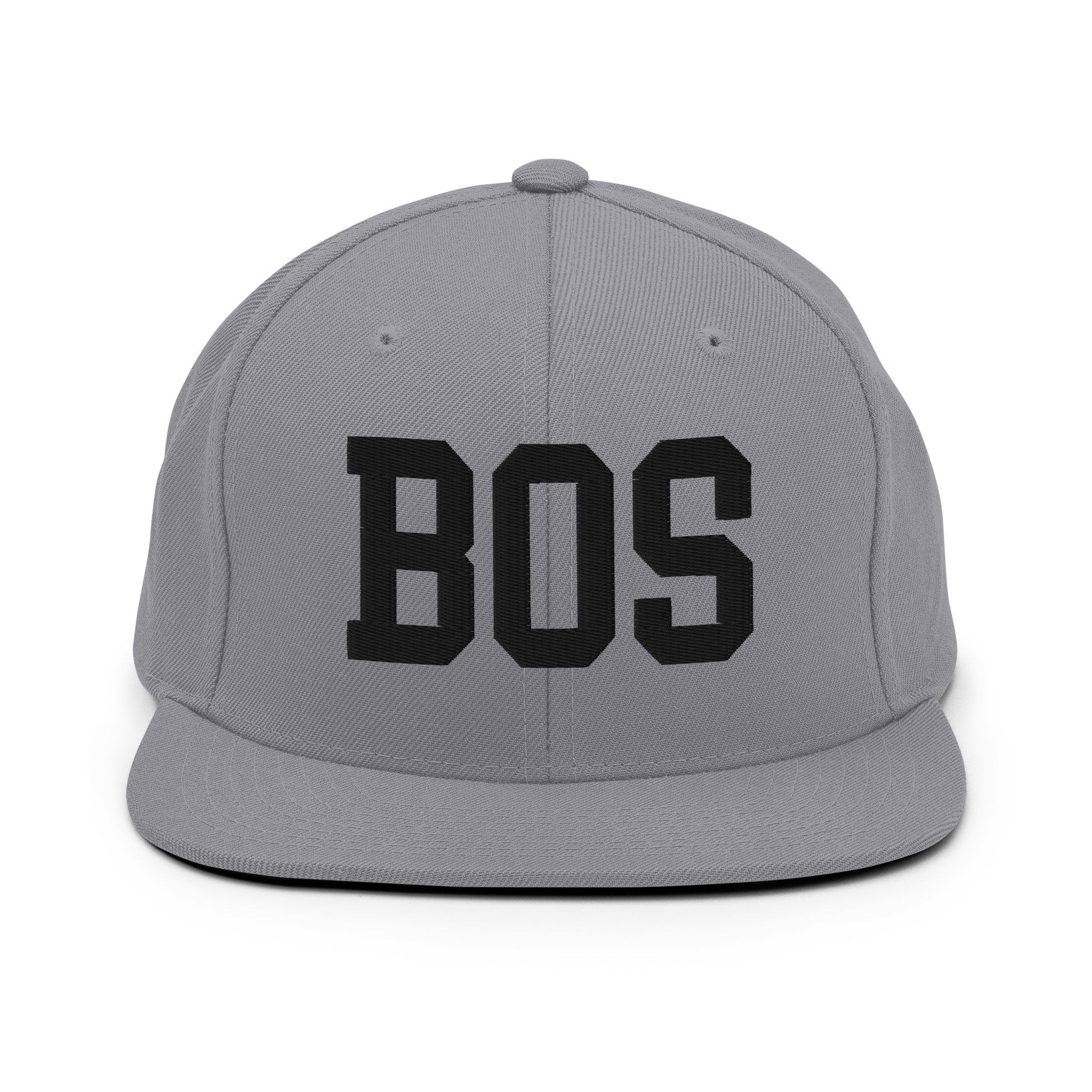 College-Style Classic Snapback Hat • Black • BOS Boston • YHM Designs - Image 19