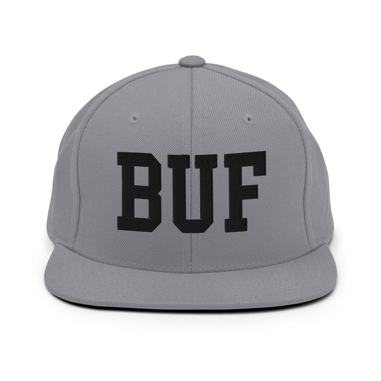 College-Style Classic Snapback Hat • Black • BUF Buffalo Souvenir • YHM Designs - Image 19