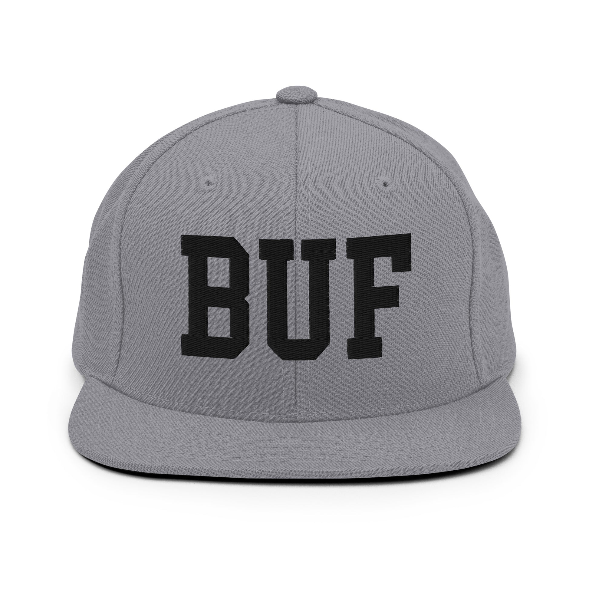 College-Style Classic Snapback Hat • Black • BUF Buffalo Souvenir • YHM Designs - Image 19