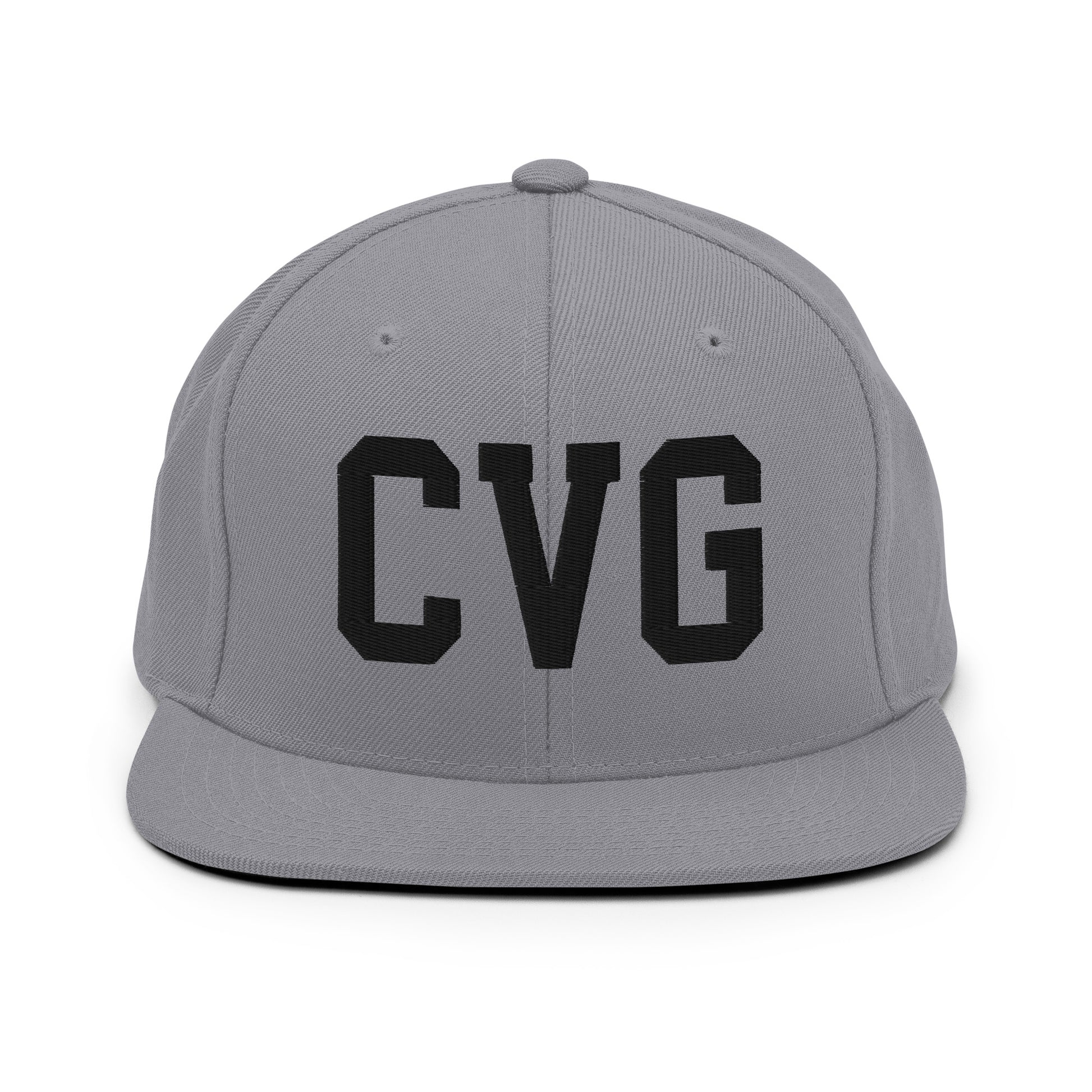 College-Style Classic Snapback Hat • Black • CVG Cincinnati Souvenir • YHM Designs - Image 19