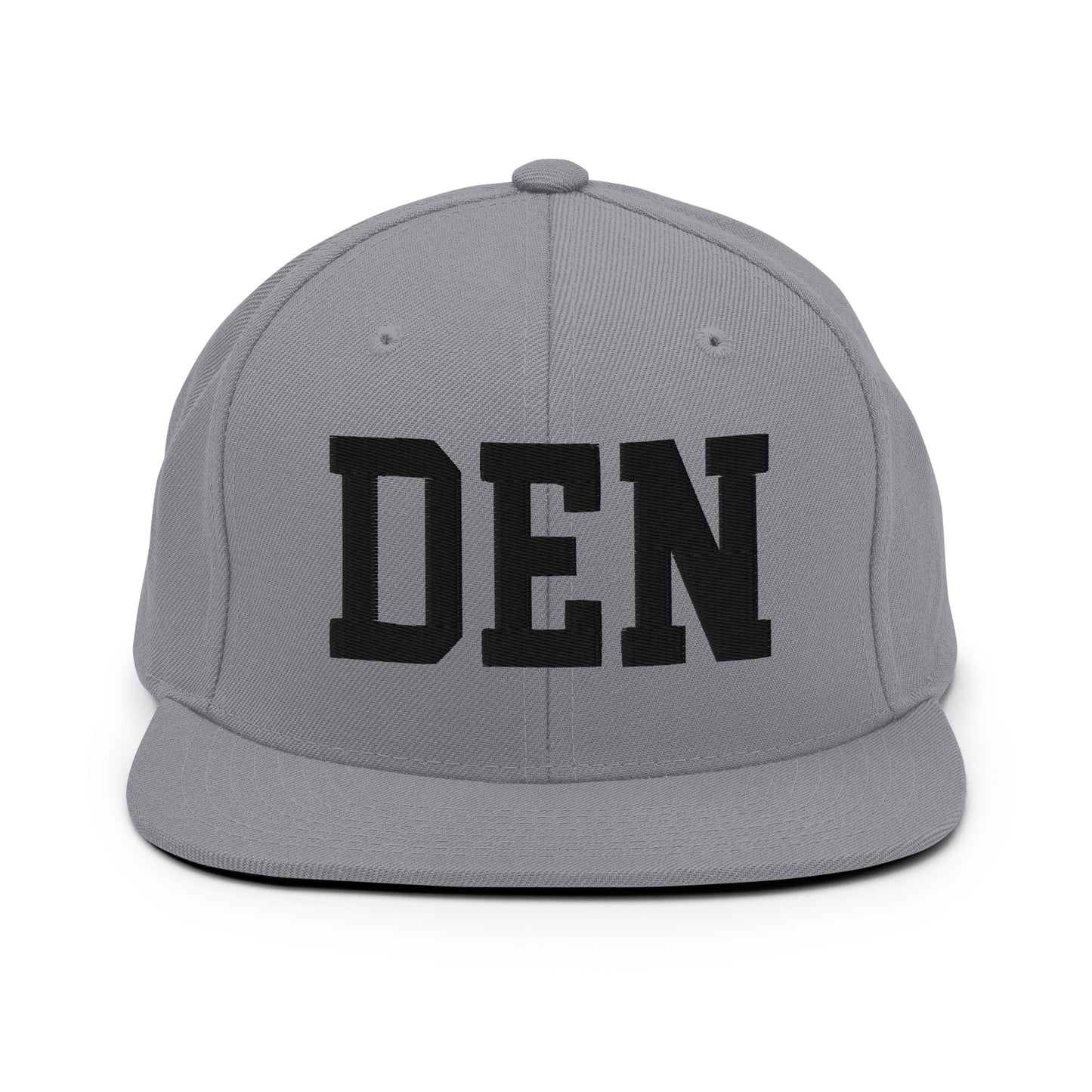 College-Style Classic Snapback Hat • Black • DEN Denver • YHM Designs - Image 19