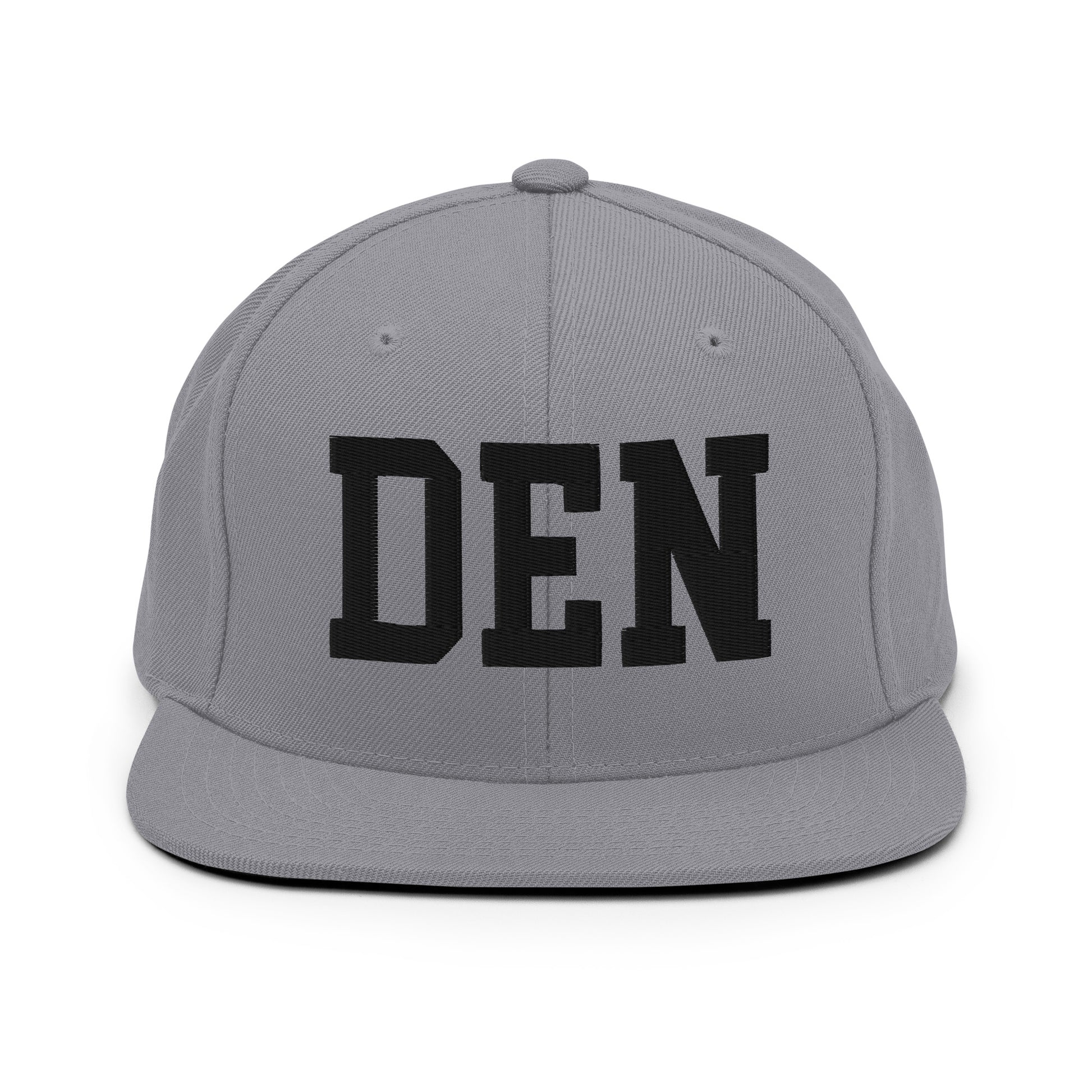 College-Style Classic Snapback Hat • Black • DEN Denver • YHM Designs - Image 19