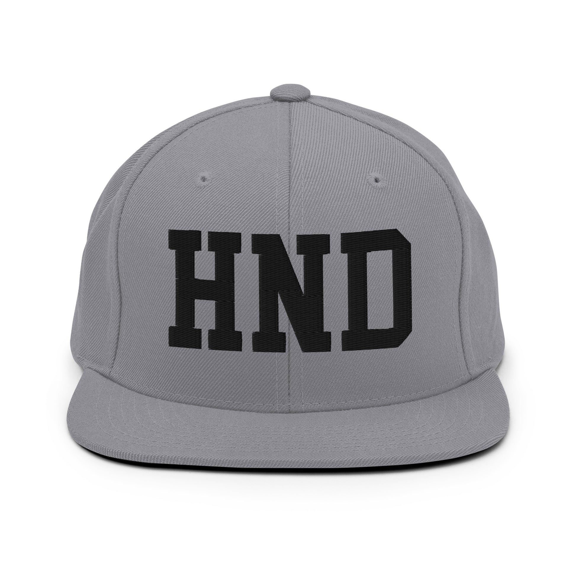 College-Style Classic Snapback Hat • Black • HND Tokyo Souvenir • YHM Designs - Image 19