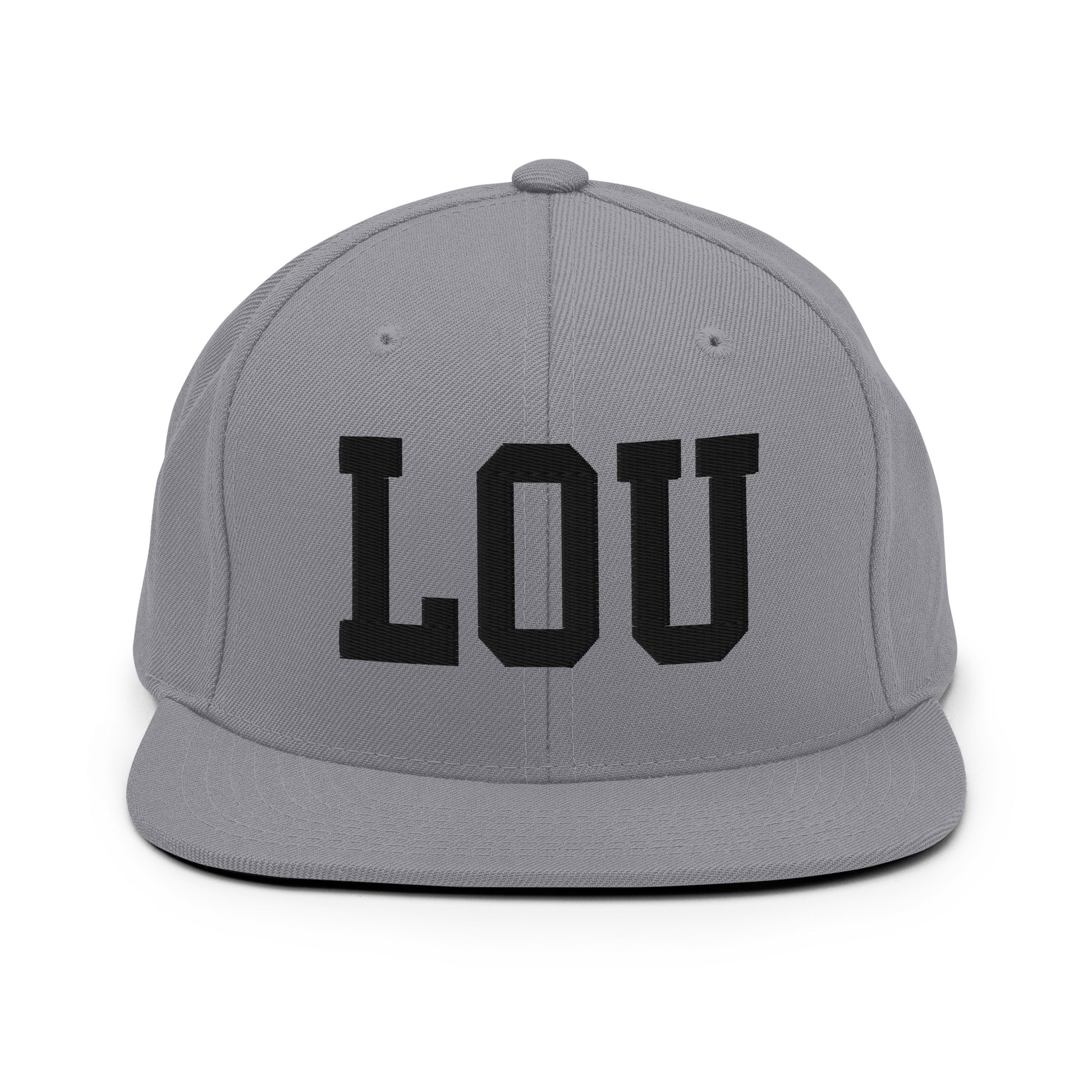 College-Style Classic Snapback Hat • Black • LOU Louisville Souvenir • YHM Designs - Image 19