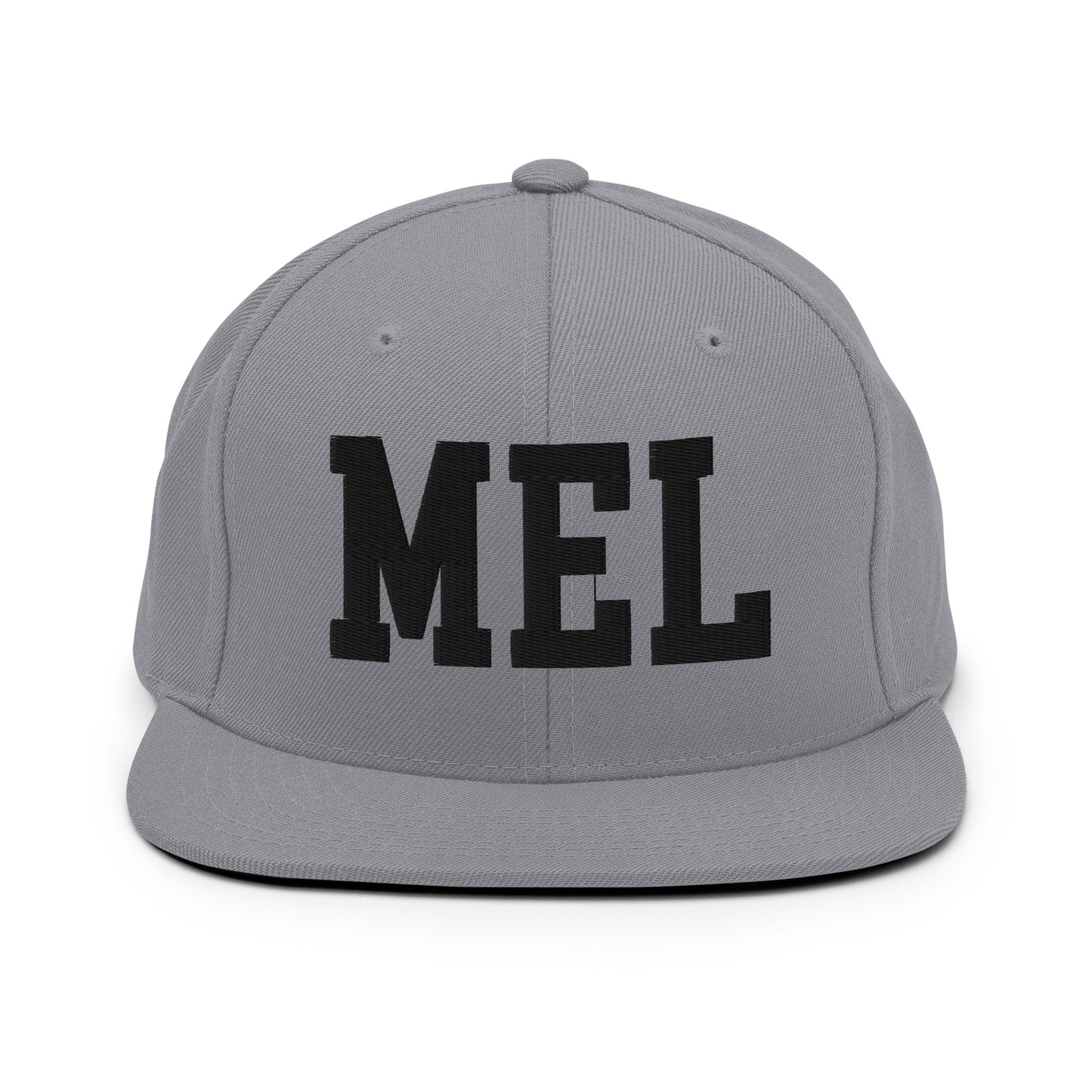 College-Style Classic Snapback Hat • Black • MEL Melbourne Souvenir • YHM Designs - Image 19