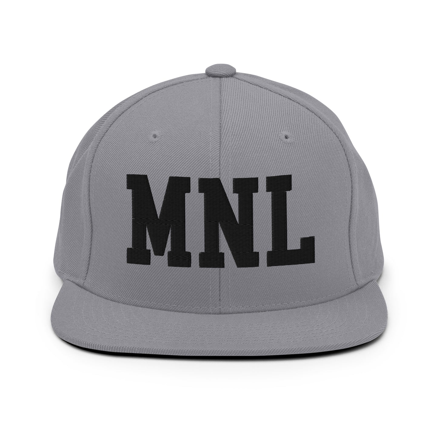 College-Style Classic Snapback Hat • Black • MNL Manila • YHM Designs - Image 19