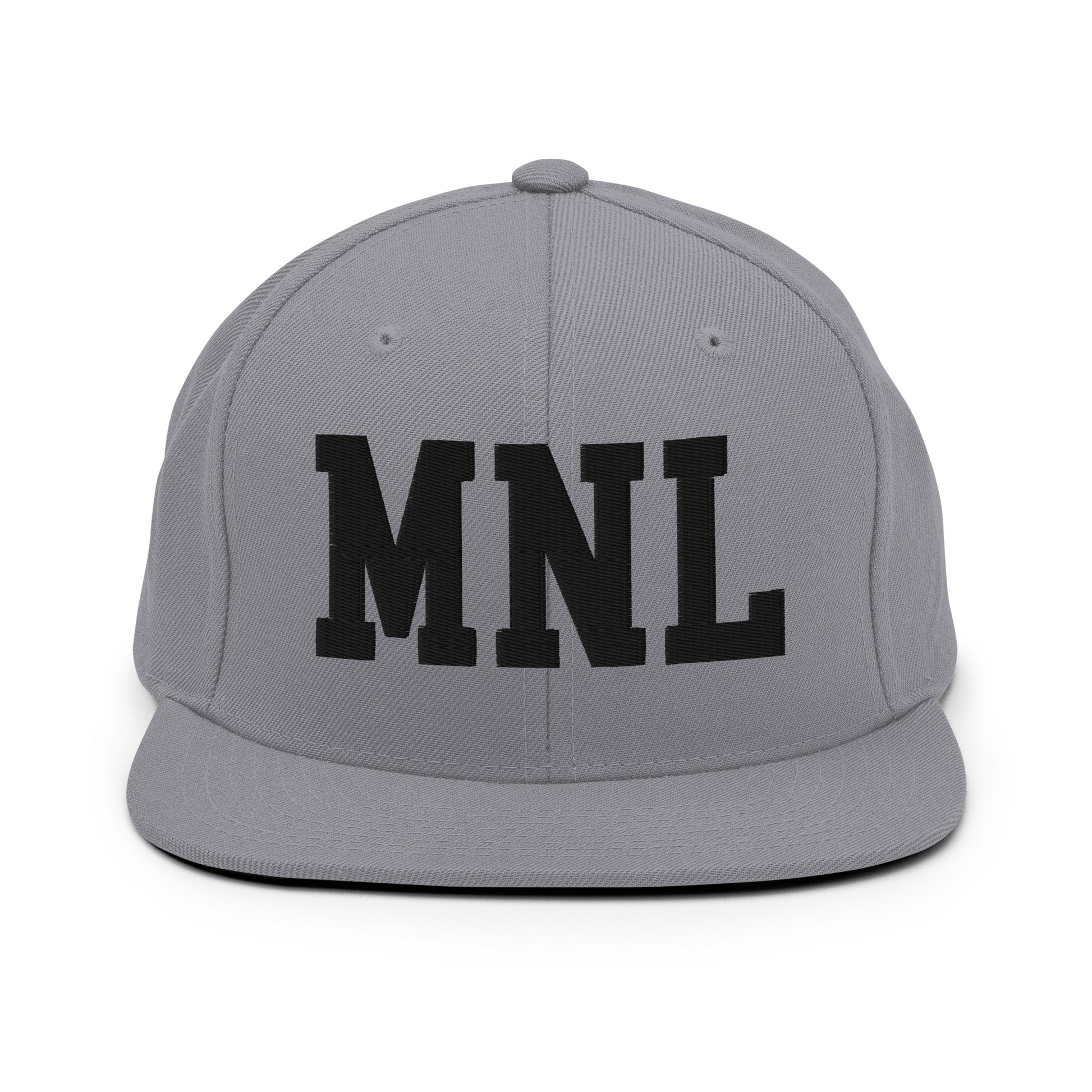 College-Style Classic Snapback Hat • Black • MNL Manila • YHM Designs - Image 19