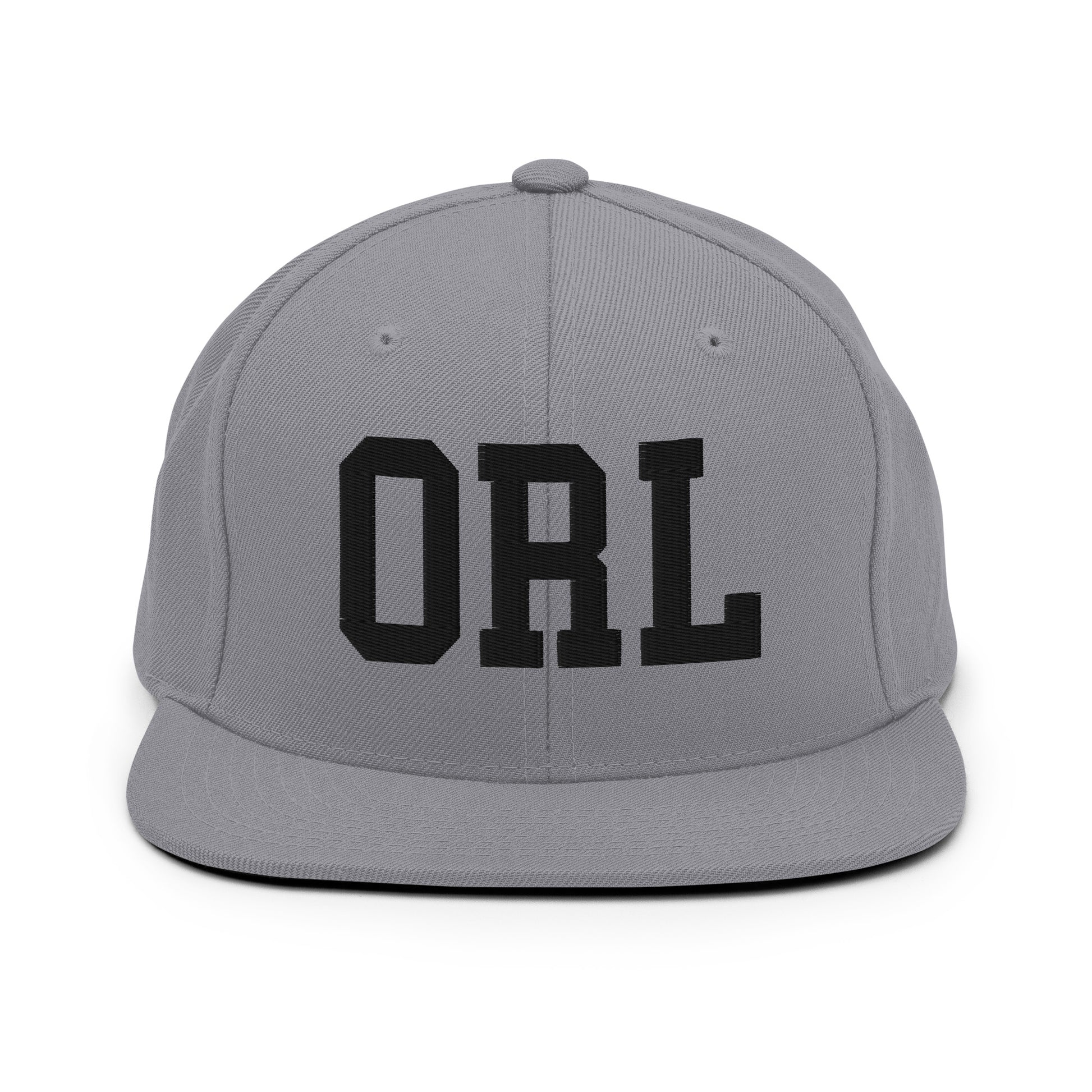 College-Style Classic Snapback Hat • Black • ORL Orlando Souvenir • YHM Designs - Image 19