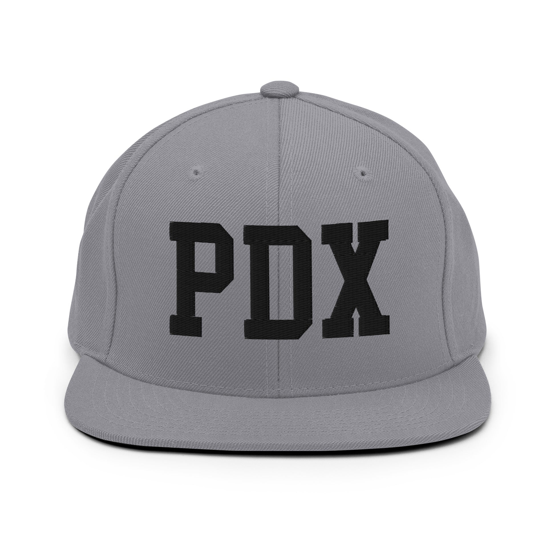 College-Style Classic Snapback Hat • Black • PDX Portland • YHM Designs - Image 19