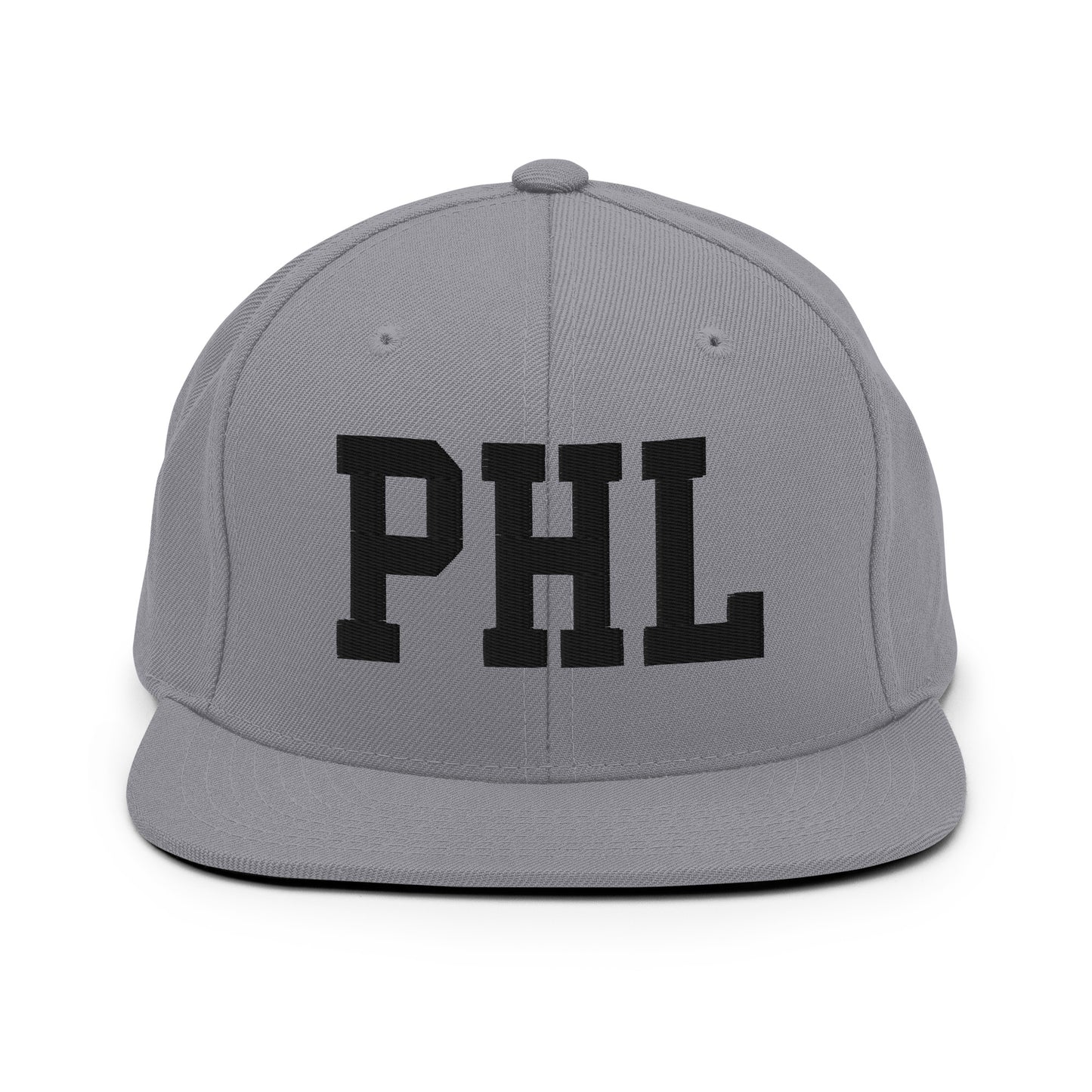 College-Style Classic Snapback Hat • Black • PHL Philadelphia Souvenir • YHM Designs - Image 19