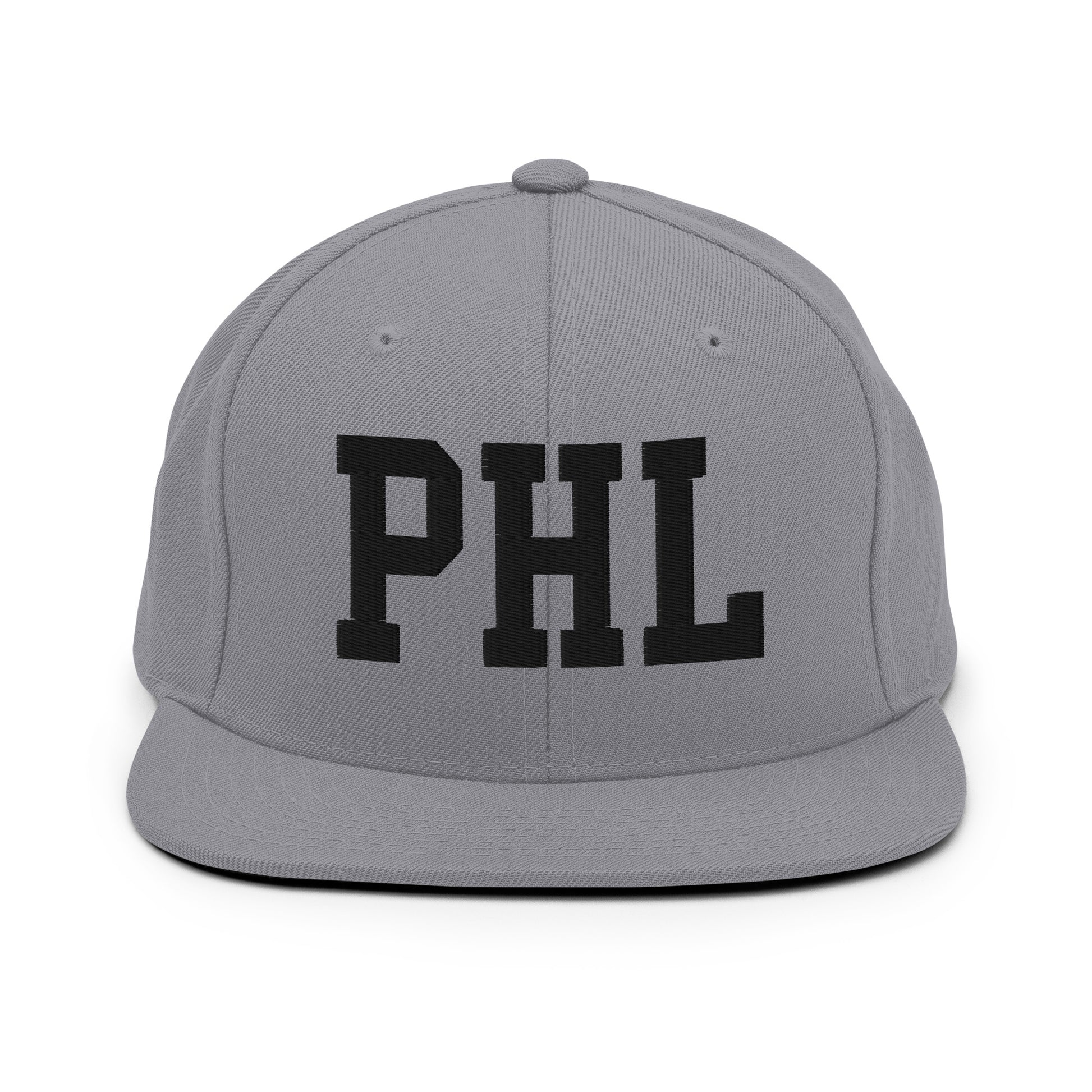 College-Style Classic Snapback Hat • Black • PHL Philadelphia Souvenir • YHM Designs - Image 19