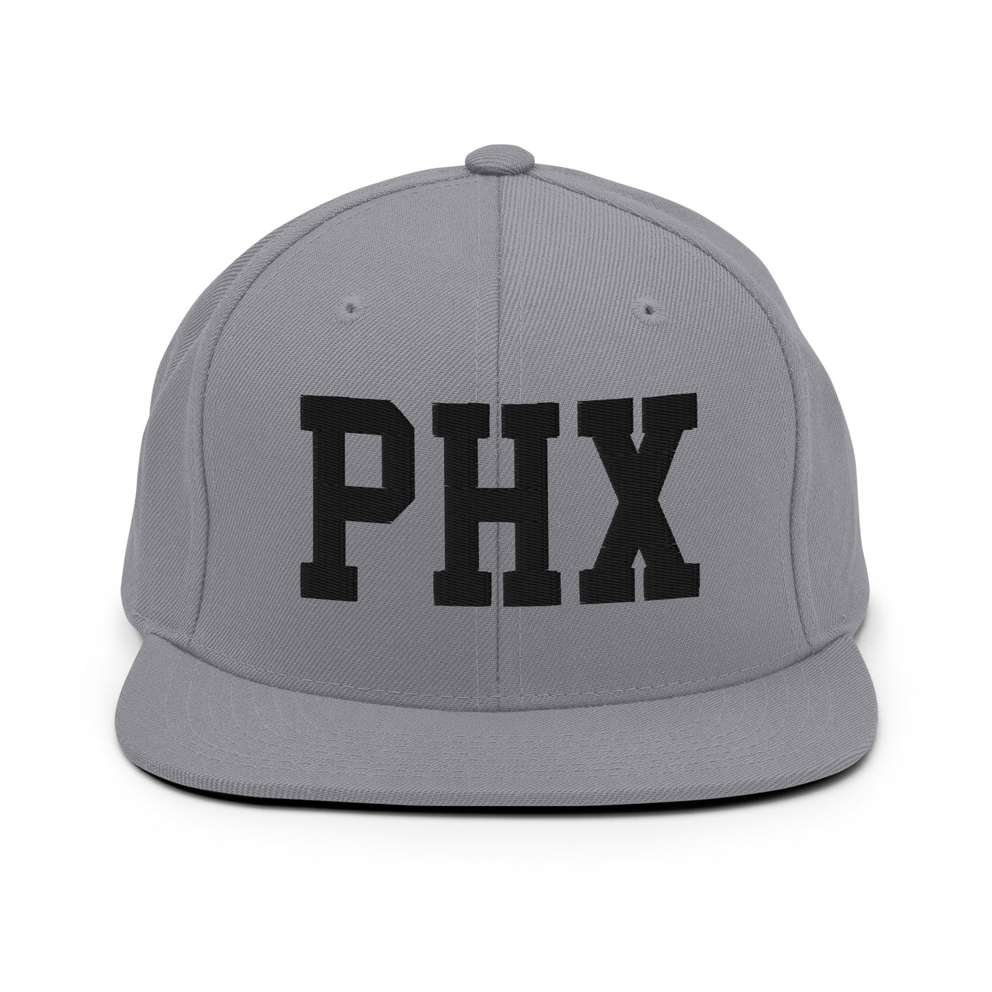 College-Style Classic Snapback Hat • Black • PHX Phoenix Souvenir • YHM Designs - Image 19