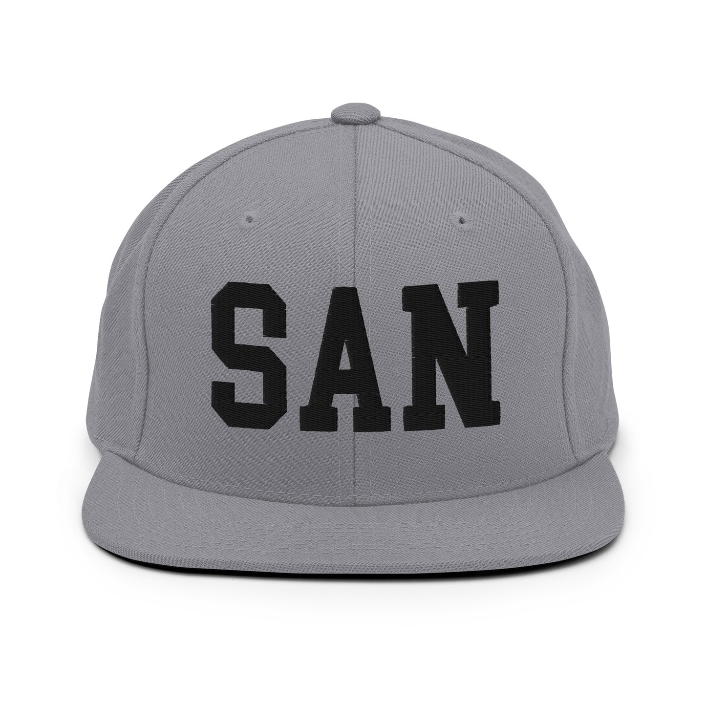 College-Style Classic Snapback Hat • Black • SAN San Diego • YHM Designs - Image 19