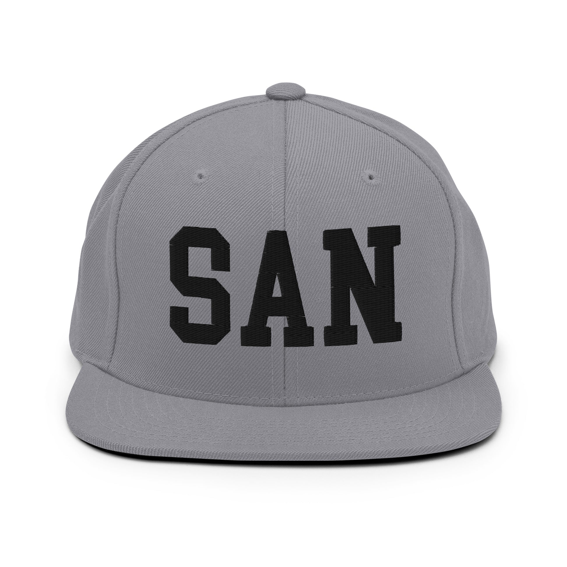 College-Style Classic Snapback Hat • Black • SAN San Diego • YHM Designs - Image 19