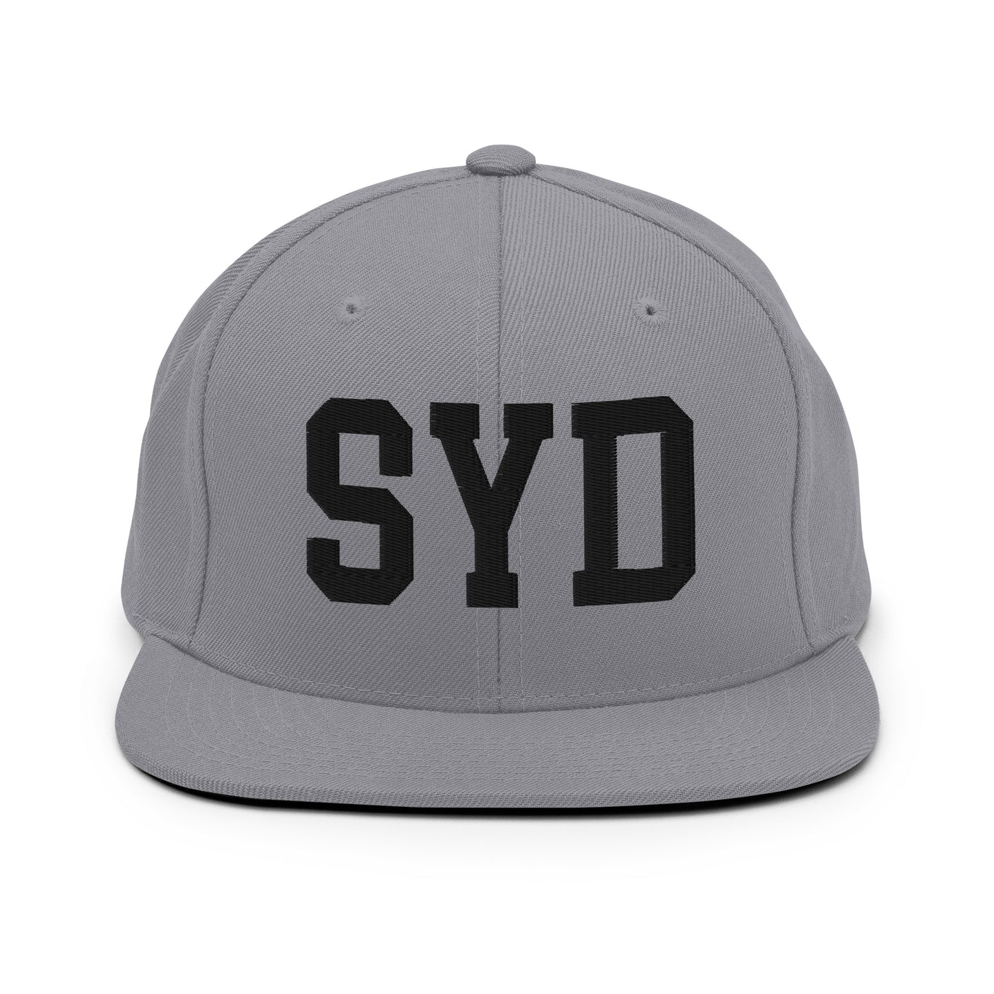 College-Style Classic Snapback Hat • Black • SYD Sydney Souvenir • YHM Designs - Image 19