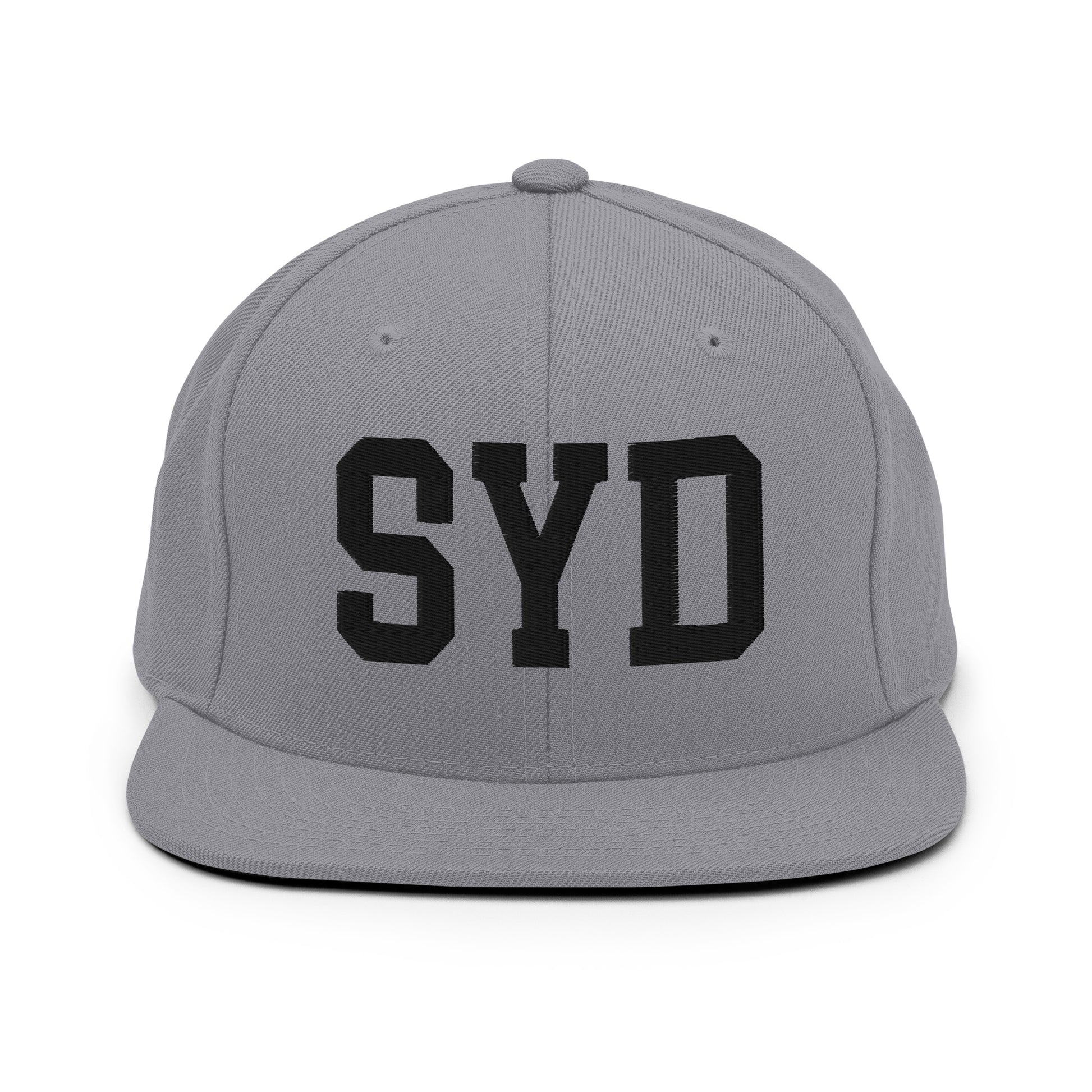 College-Style Classic Snapback Hat • Black • SYD Sydney Souvenir • YHM Designs - Image 19