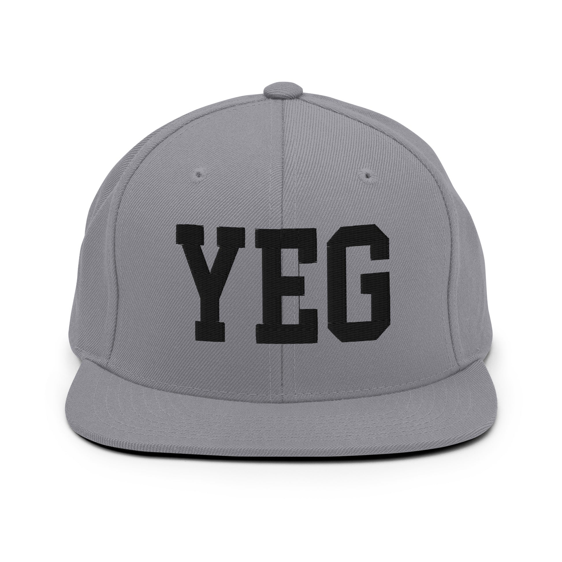 College-Style Classic Snapback Hat • Black • YEG Edmonton Souvenir • YHM Designs - Image 19