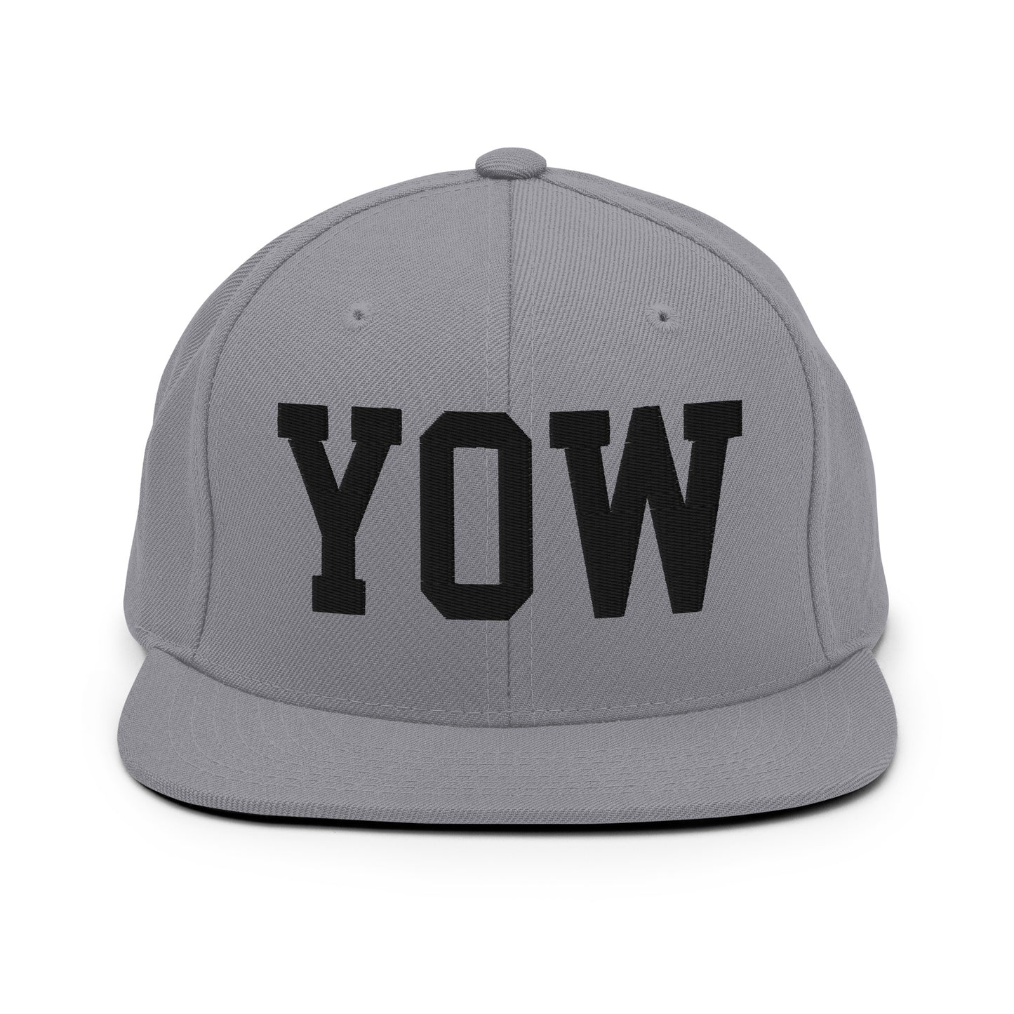 College-Style Classic Snapback Hat • Black • YOW Ottawa Souvenir • YHM Designs - Image 19