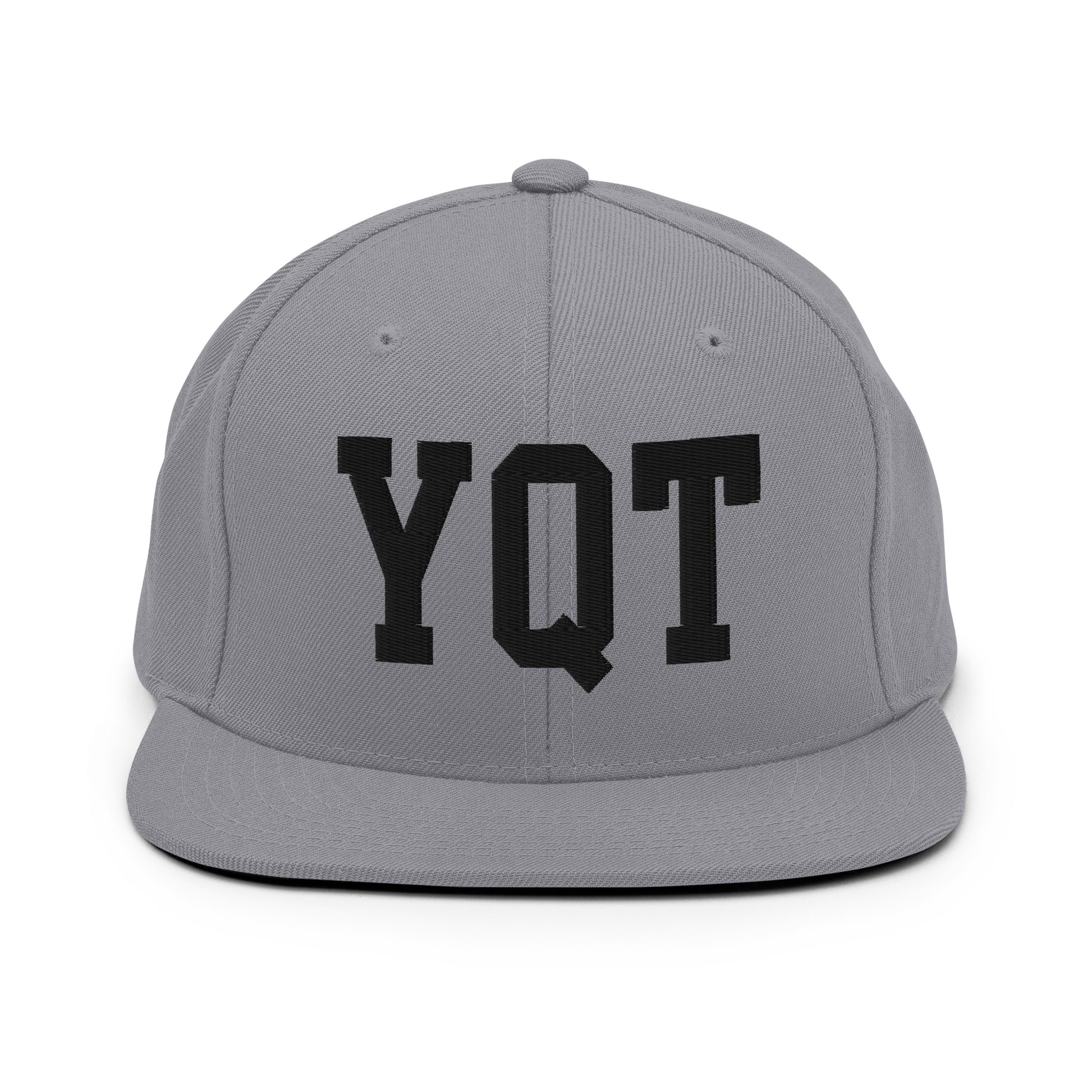 College-Style Classic Snapback Hat • Black • YQT Thunder Bay Souvenir • YHM Designs - Image 19
