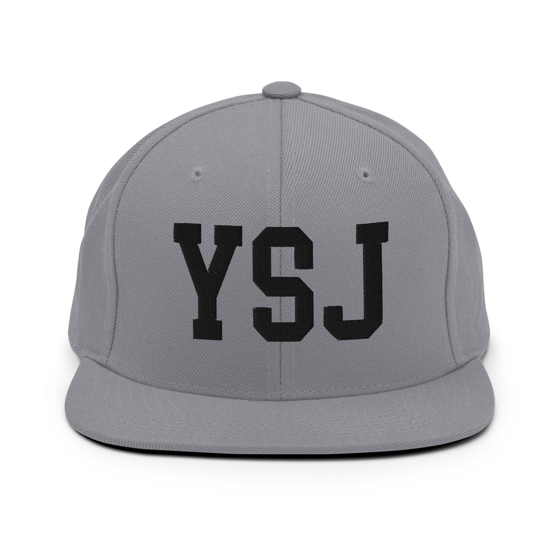 College-Style Classic Snapback Hat • Black • YSJ Saint John Souvenir • YHM Designs - Image 19