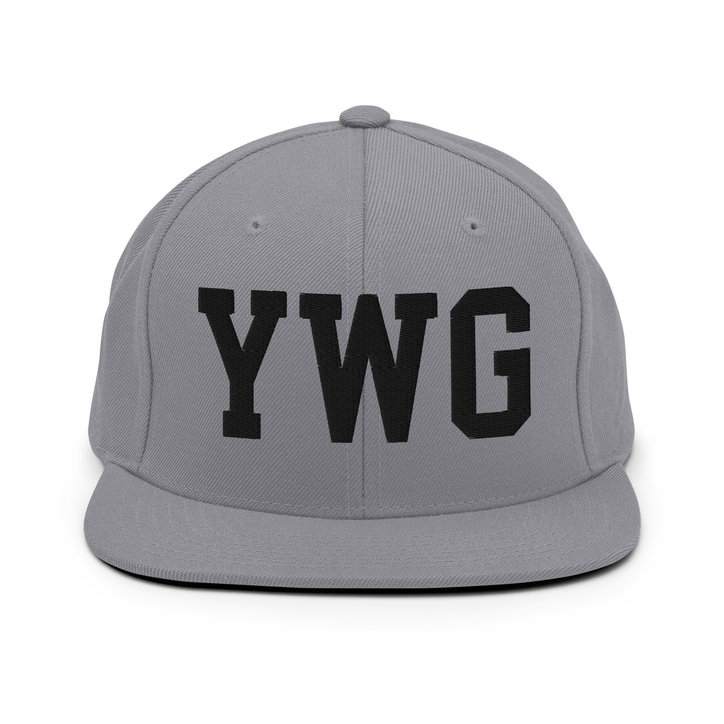 College-Style Classic Snapback Hat • Black • YWG Winnipeg Souvenir • YHM Designs - Image 19
