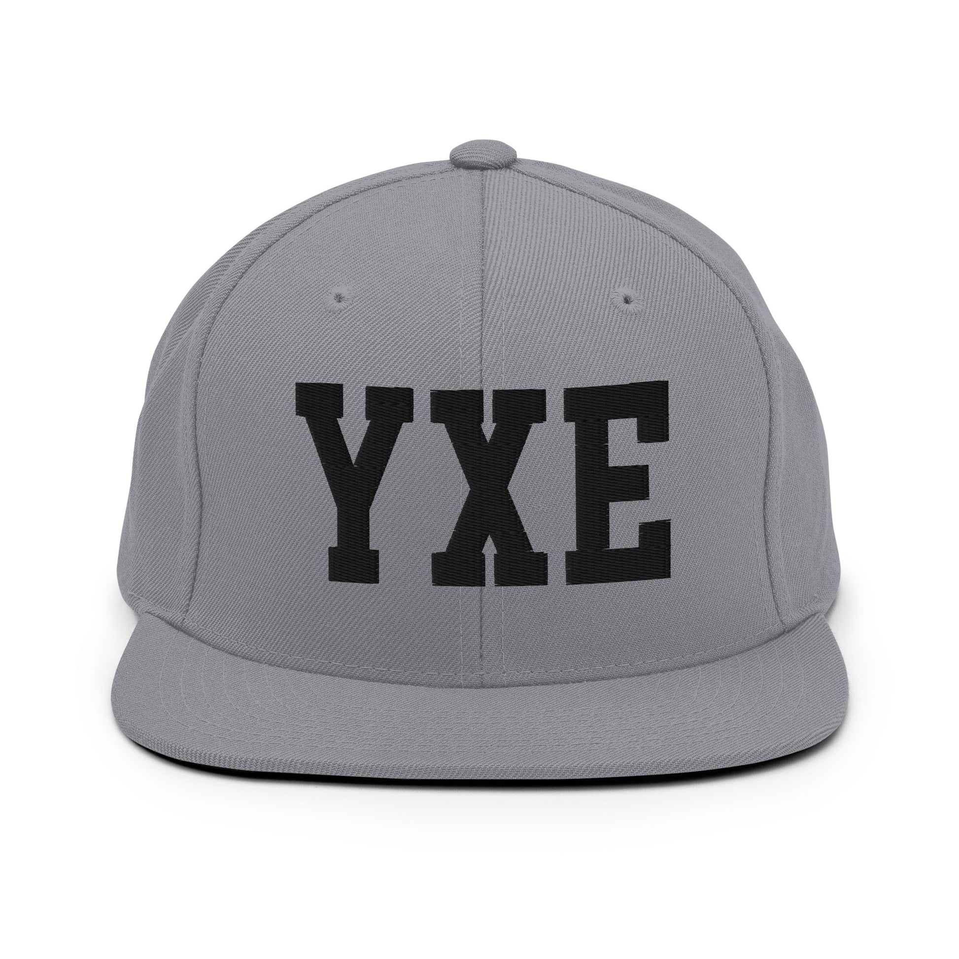 College-Style Classic Snapback Hat • Black • YXE Saskatoon • YHM Designs - Image 19