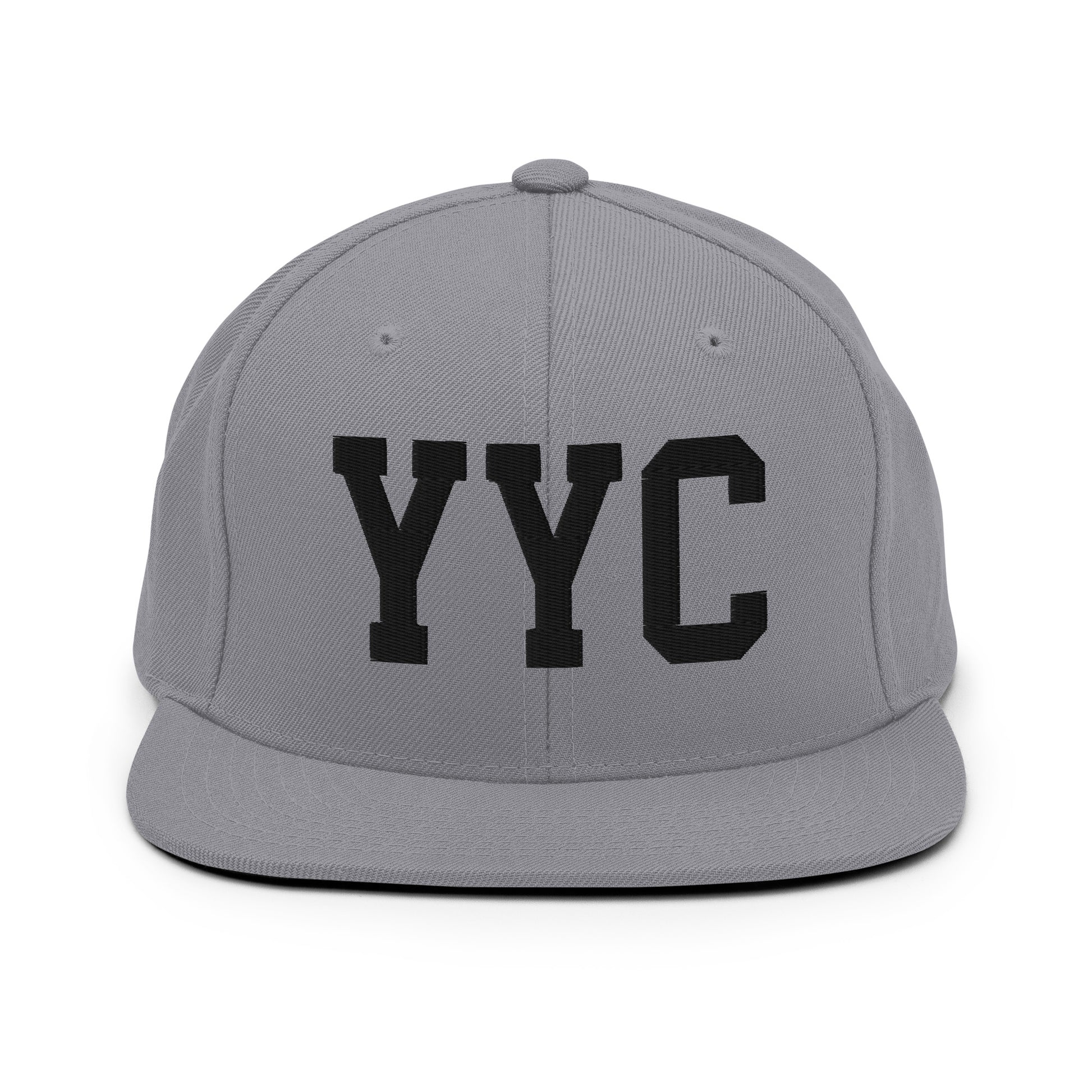 College-Style Classic Snapback Hat • Black • YYC Calgary Souvenir • YHM Designs - Image 19