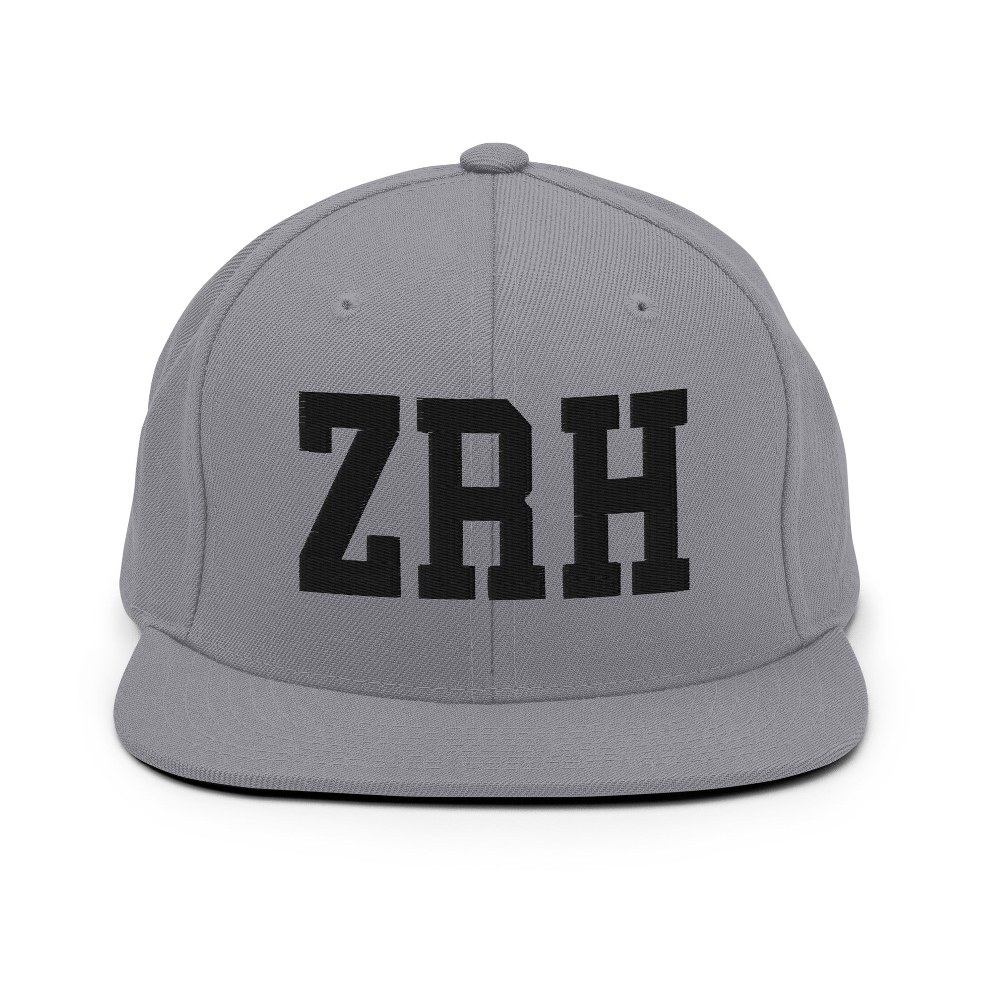 College-Style Classic Snapback Hat • Black • ZRH Zurich Souvenir • YHM Designs - Image 19