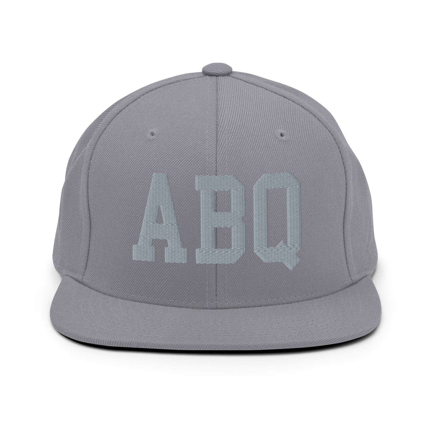 College-Style Classic Snapback Hat • Grey • ABQ Albuquerque Souvenir • YHM Designs - Image 14