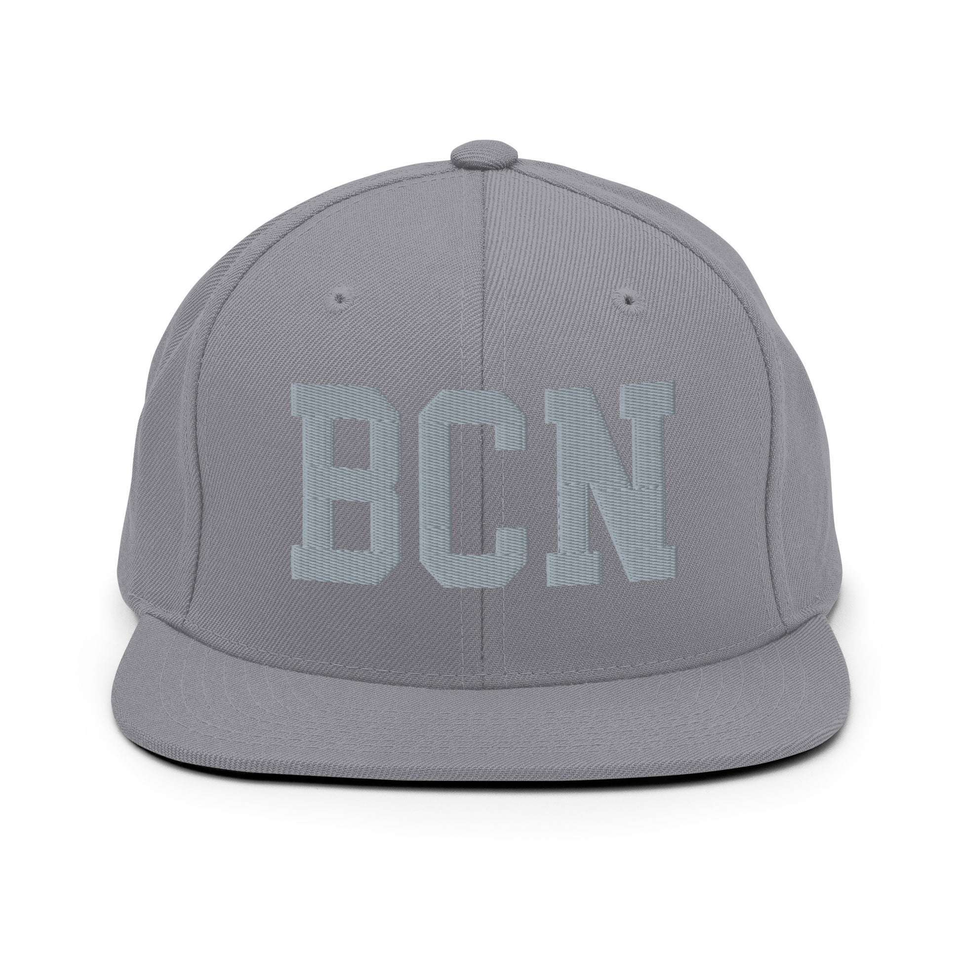 College-Style Classic Snapback Hat • Grey • BCN Barcelona • YHM Designs - Image 14