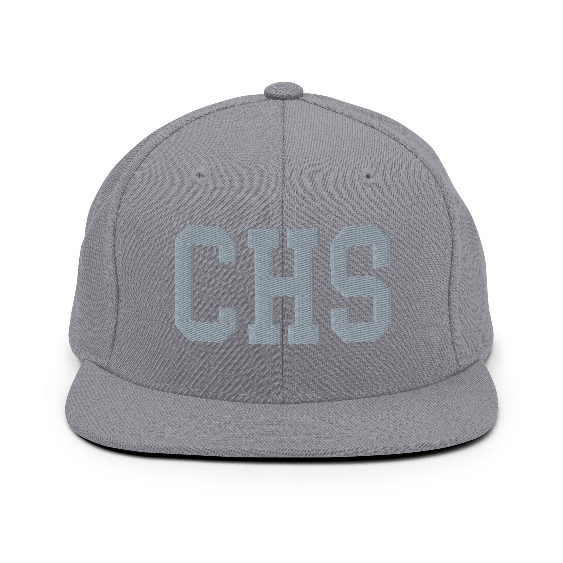 College-Style Classic Snapback Hat • Grey • CHS Charleston Souvenir • YHM Designs - Image 14