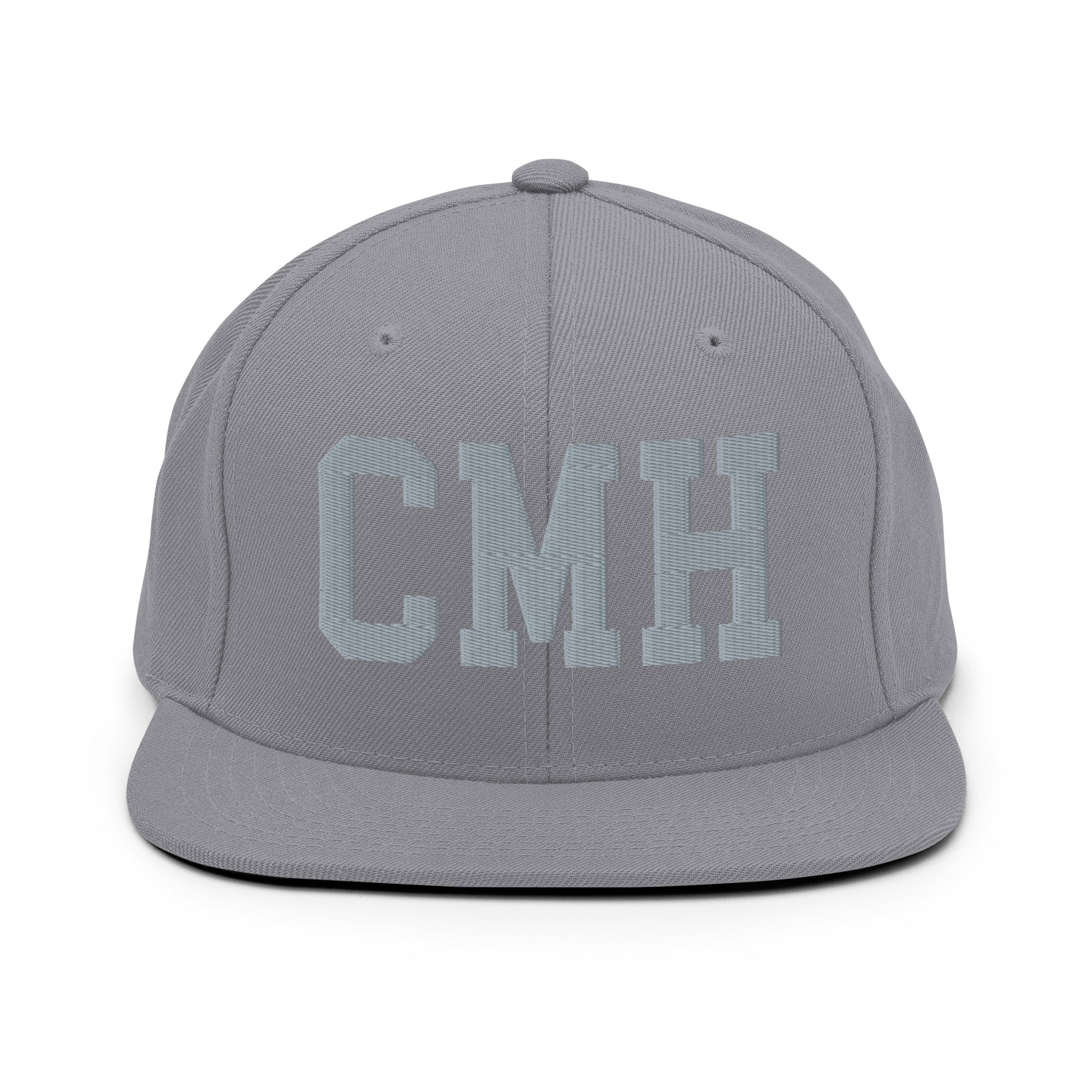 College-Style Classic Snapback Hat • Grey • CMH Columbus Souvenir • YHM Designs - Image 14