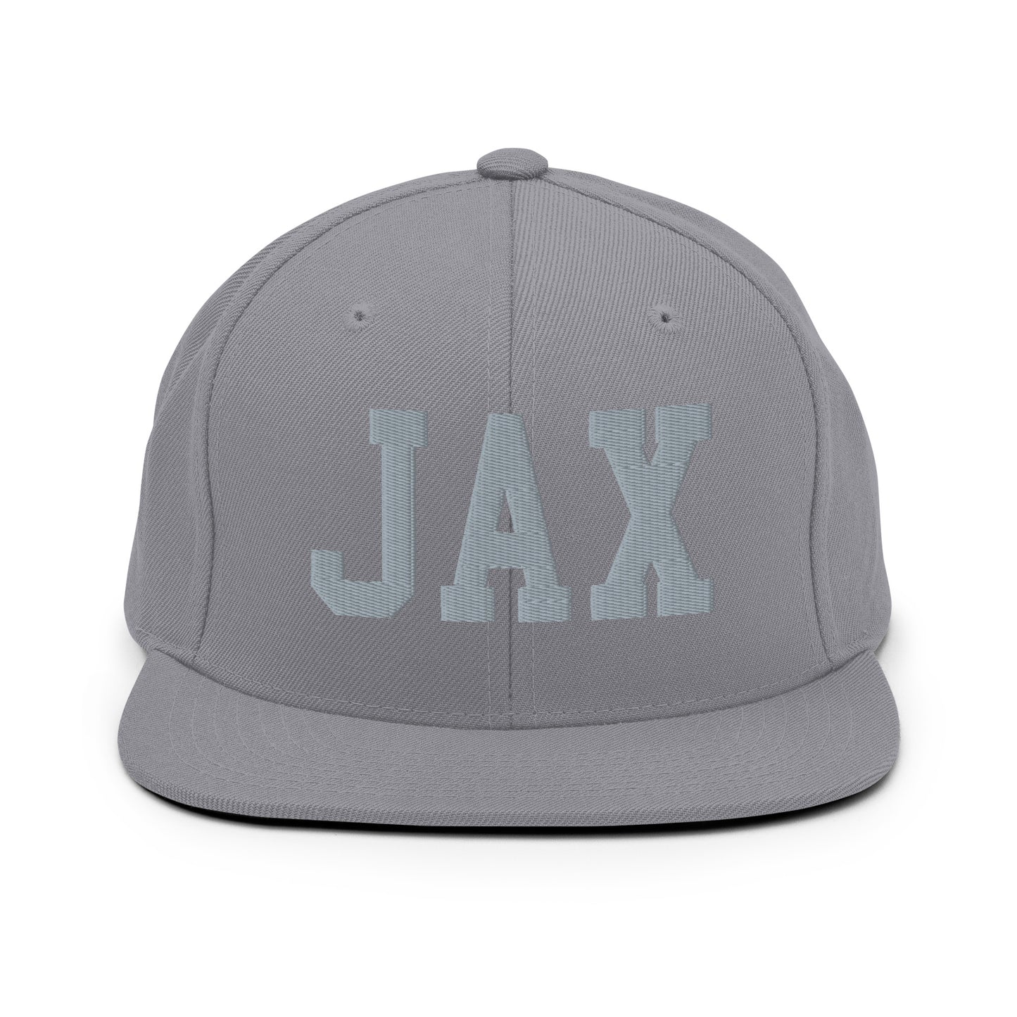 College-Style Classic Snapback Hat • Grey • JAX Jacksonville Souvenir • YHM Designs - Image 14