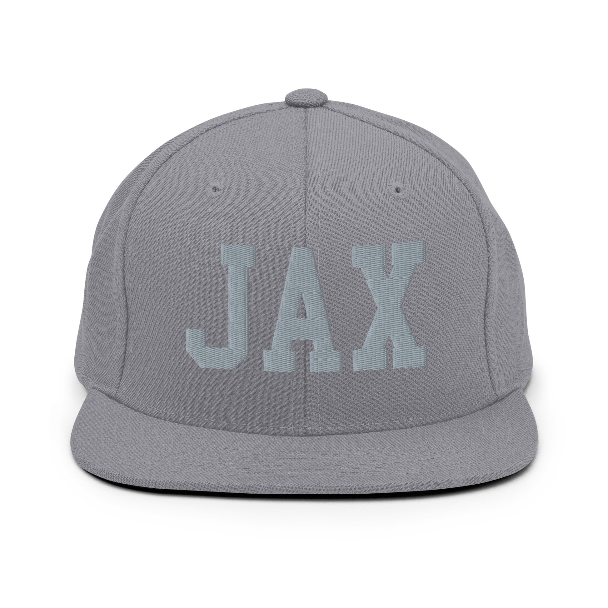 College-Style Classic Snapback Hat • Grey • JAX Jacksonville Souvenir • YHM Designs - Image 14