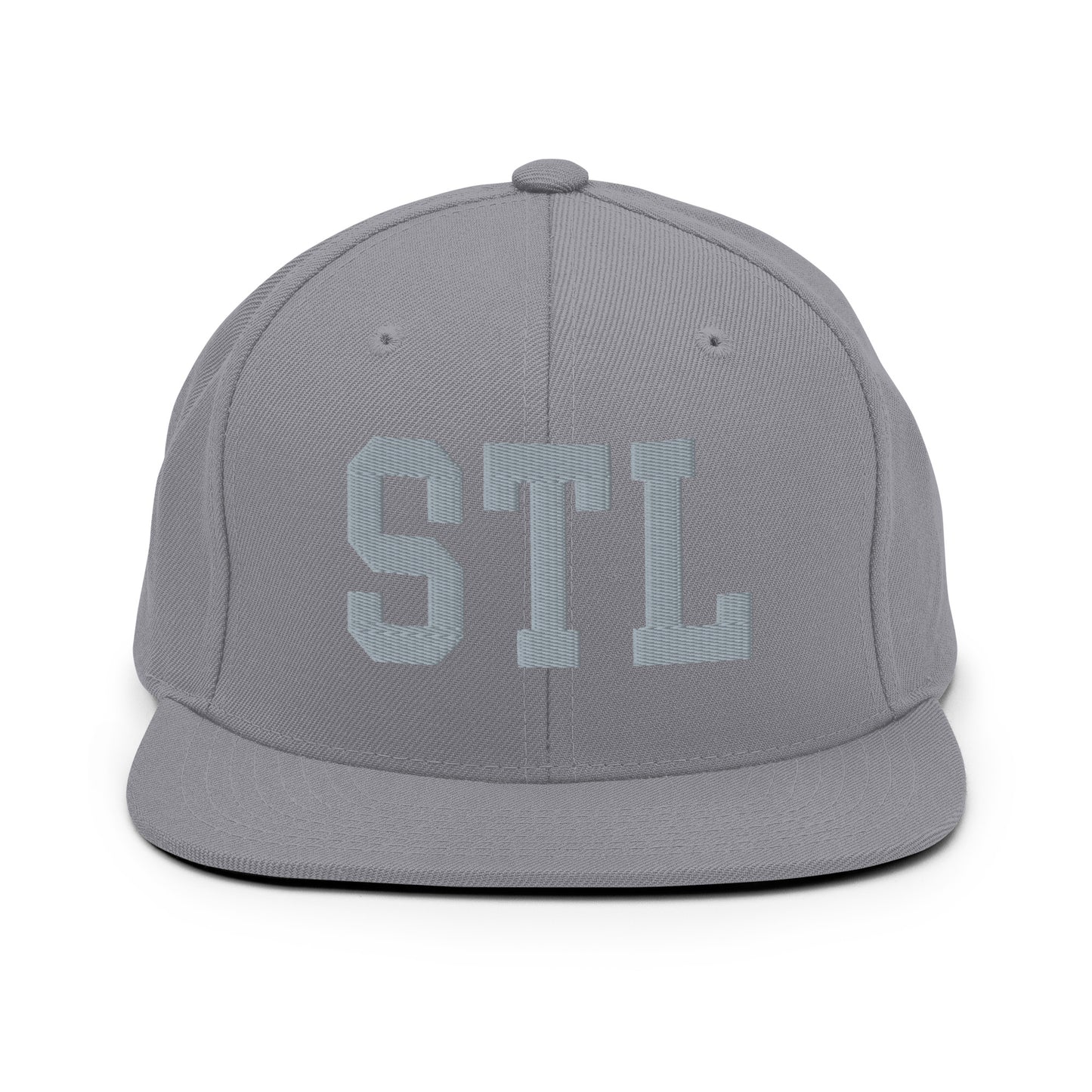 College-Style Classic Snapback Hat • Grey • STL St. Louis • YHM Designs - Image 14