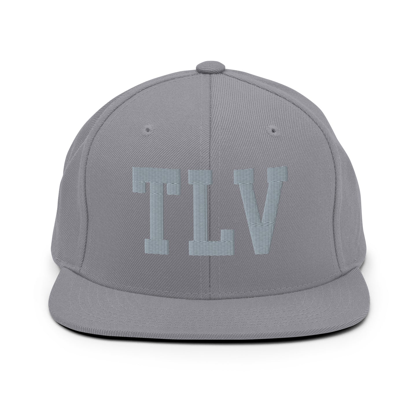 College-Style Classic Snapback Hat • Grey • TLV Tel Aviv • YHM Designs - Image 14