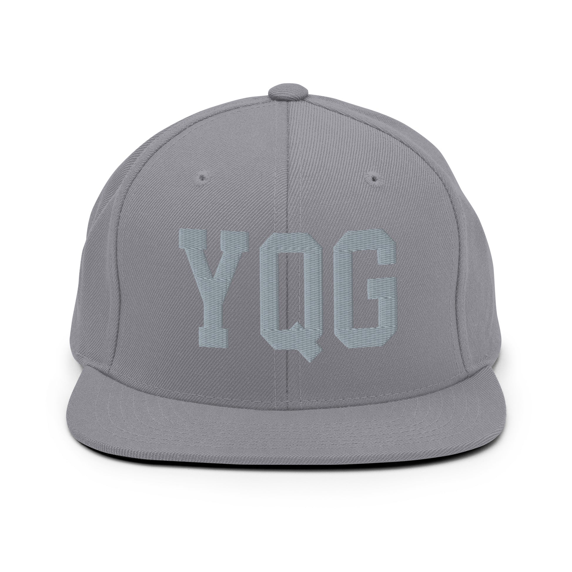 College-Style Classic Snapback Hat • Grey • YQG Windsor Souvenir • YHM Designs - Image 14