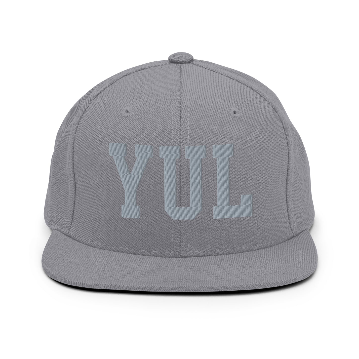 College-Style Classic Snapback Hat • Grey • YUL Montreal Souvenir • YHM Designs - Image 14