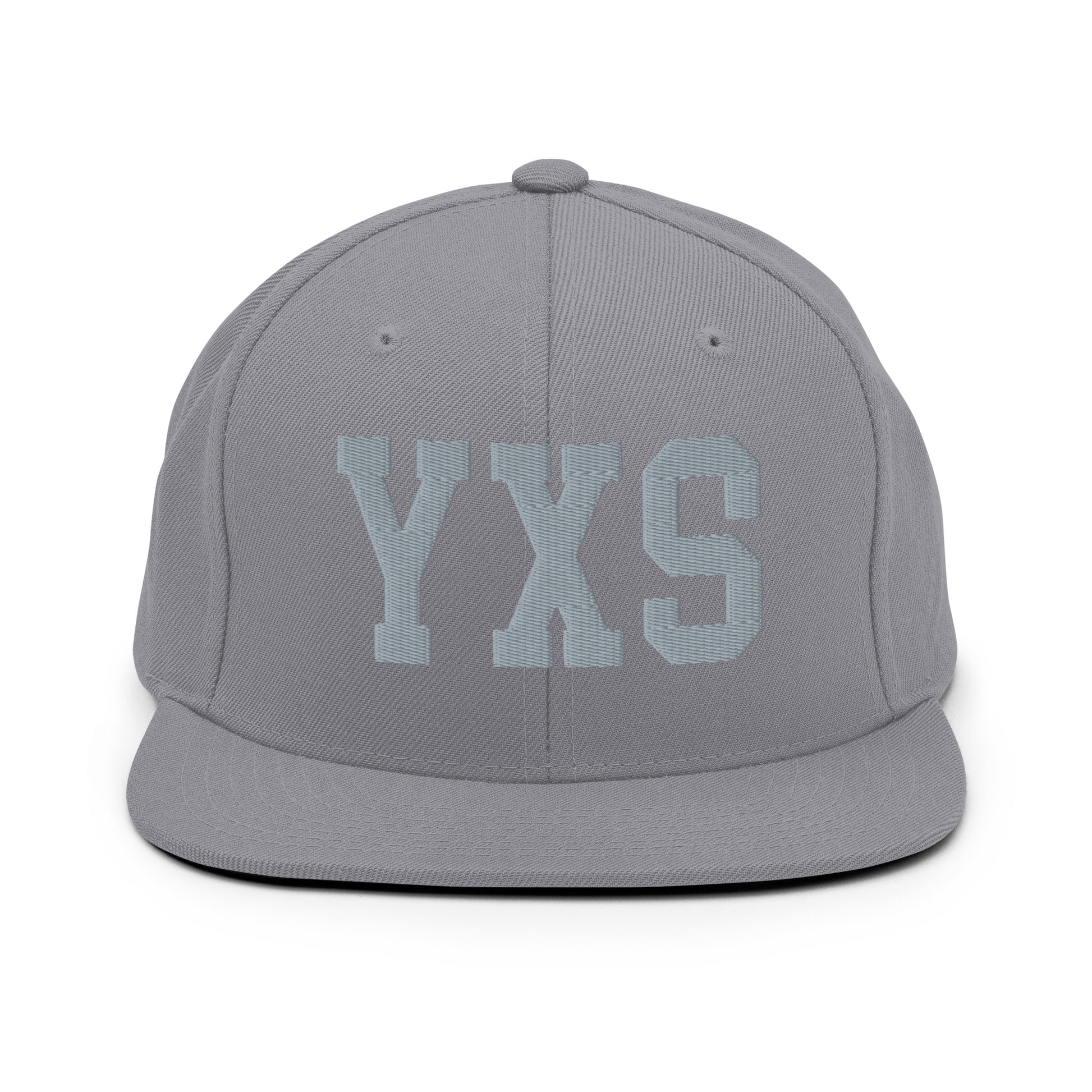 College-Style Classic Snapback Hat • Grey • YXS Prince George Souvenir • YHM Designs - Image 14