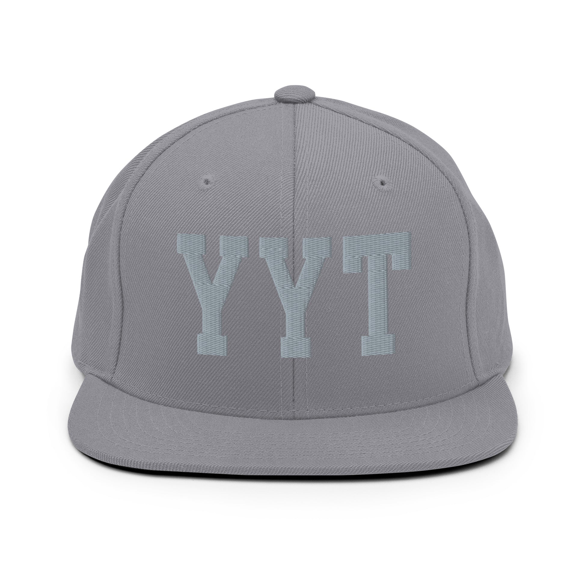 College-Style Classic Snapback Hat • Grey • YYT St. John's • YHM Designs - Image 14
