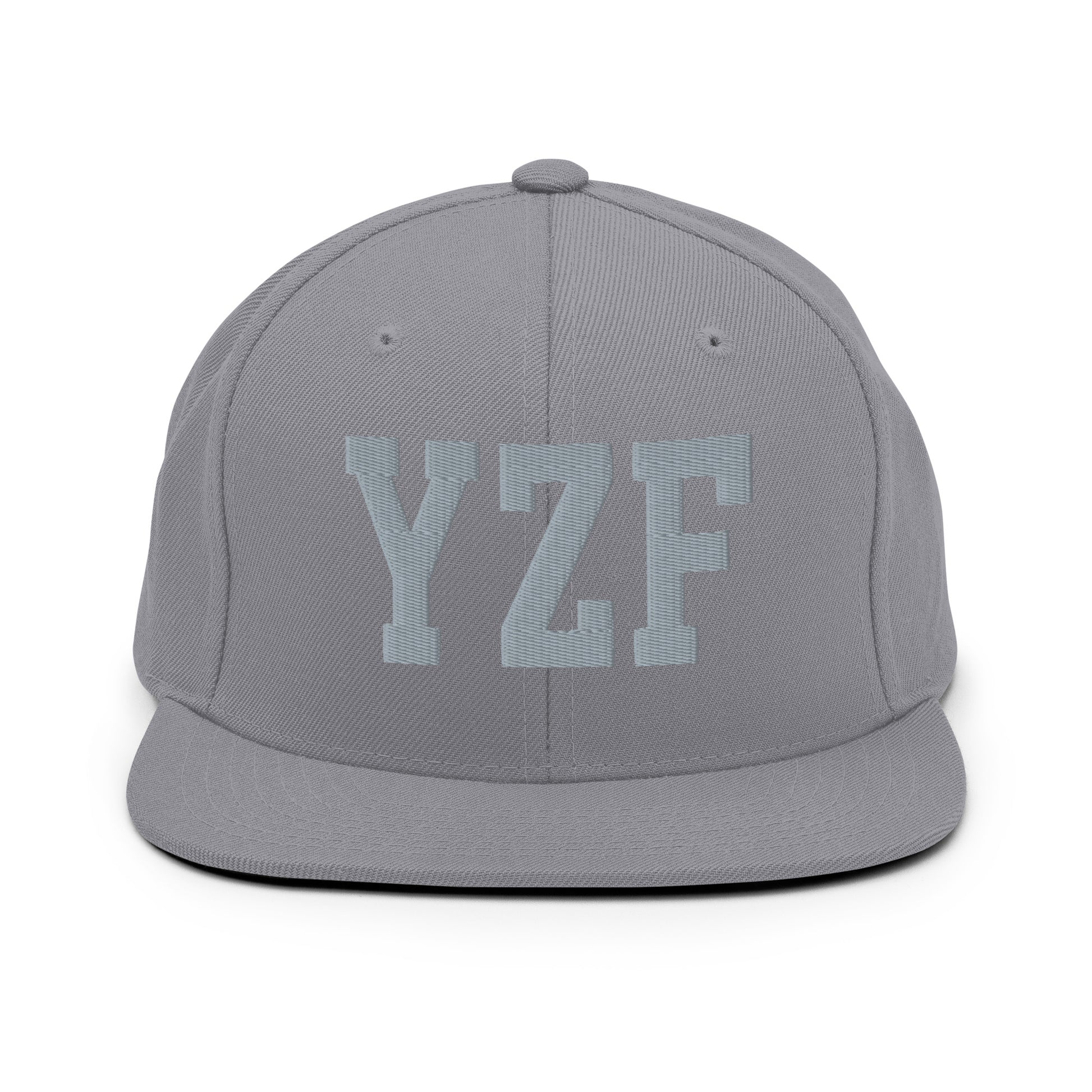 College-Style Classic Snapback Hat • Grey • YZF Yellowknife Souvenir • YHM Designs - Image 14