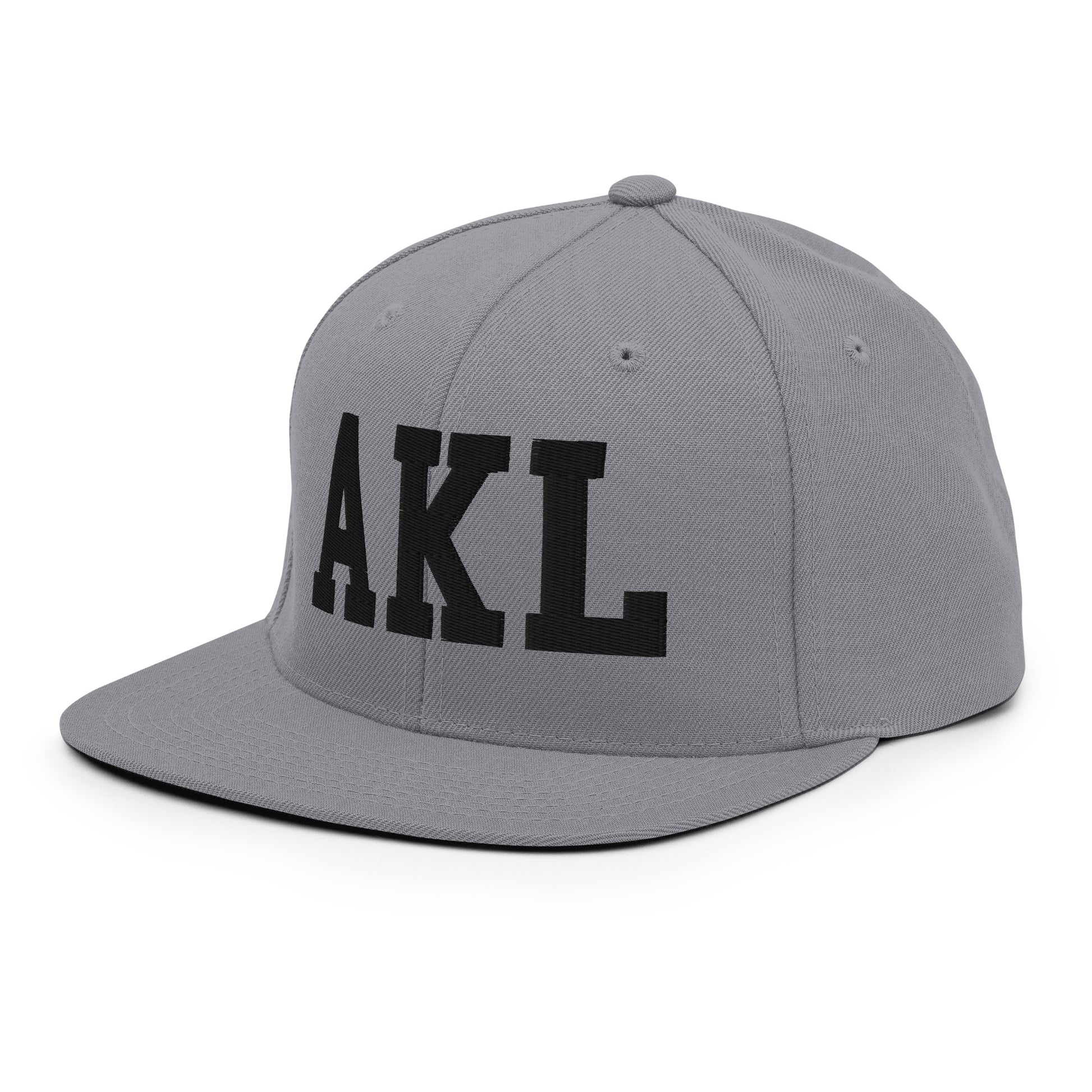 College-Style Classic Snapback Hat • Black • AKL Auckland Souvenir • YHM Designs - Image 21