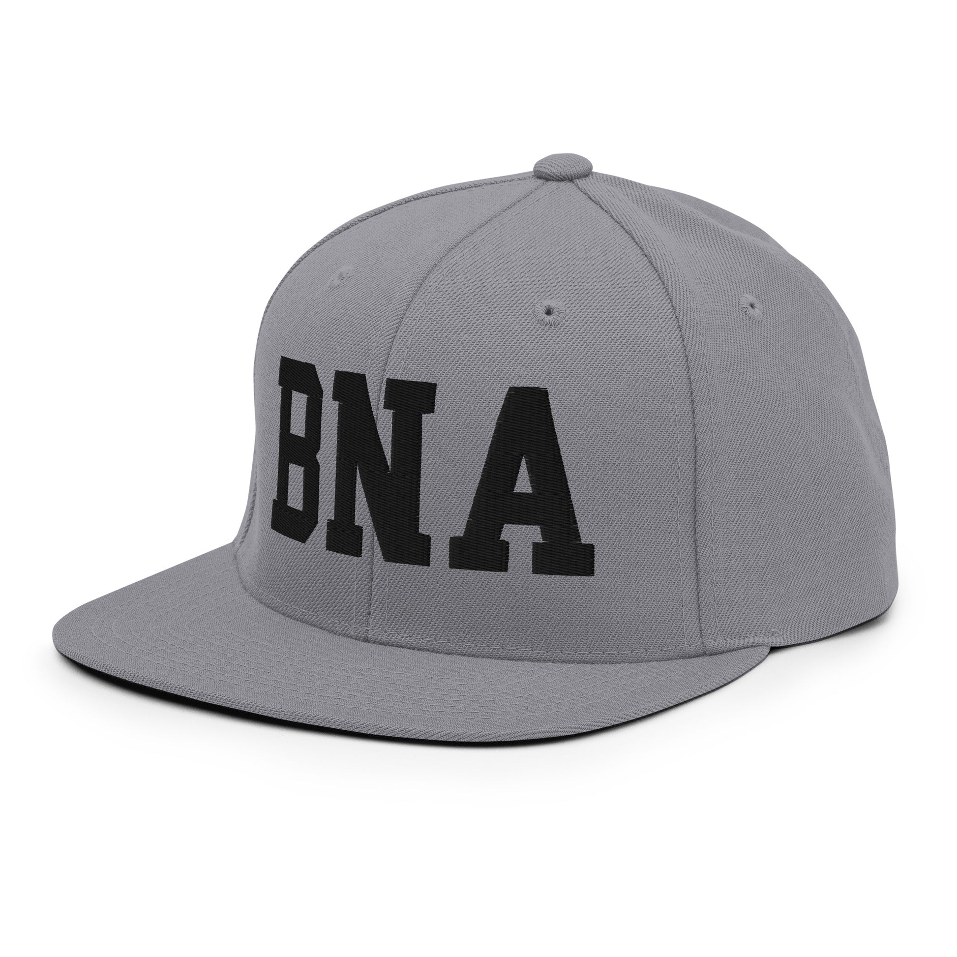 College-Style Classic Snapback Hat • Black • BNA Nashville Souvenir • YHM Designs - Image 21