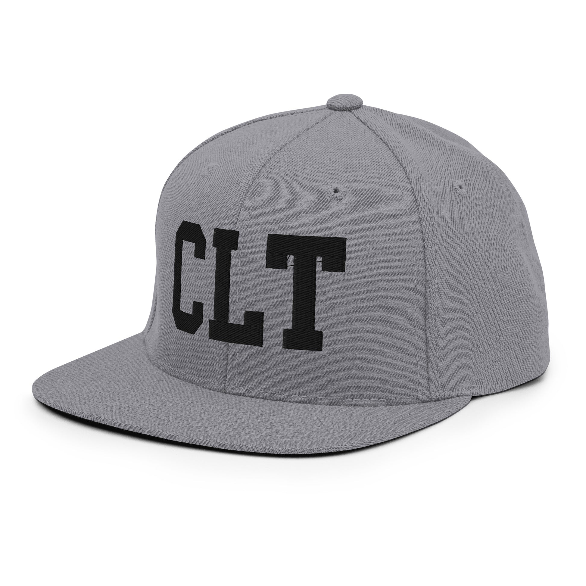 College-Style Classic Snapback Hat • Black • CLT Charlotte • YHM Designs - Image 21