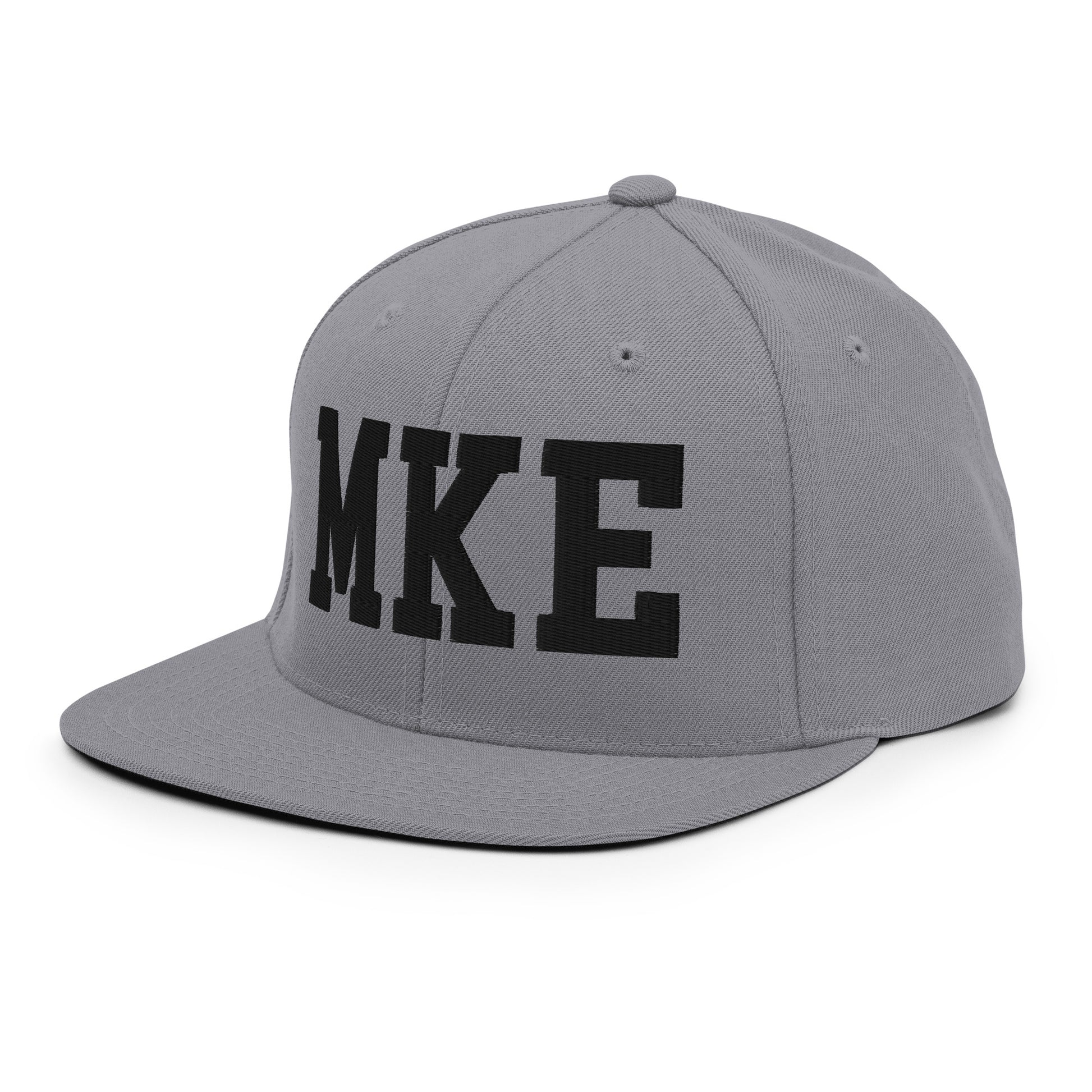 College-Style Classic Snapback Hat • Black • MKE Milwaukee • YHM Designs - Image 21