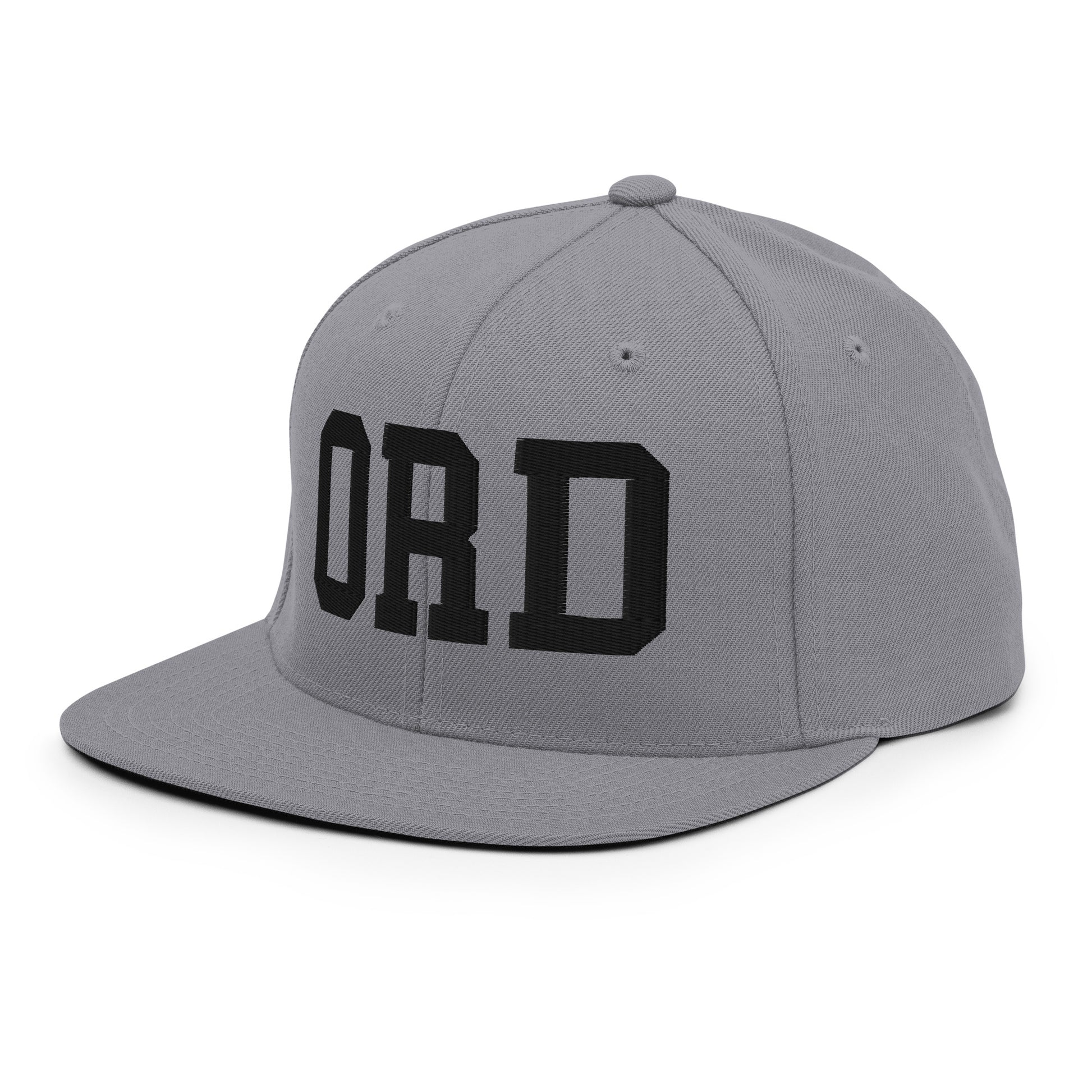 College-Style Classic Snapback Hat • Black • ORD Chicago Souvenir • YHM Designs - Image 21