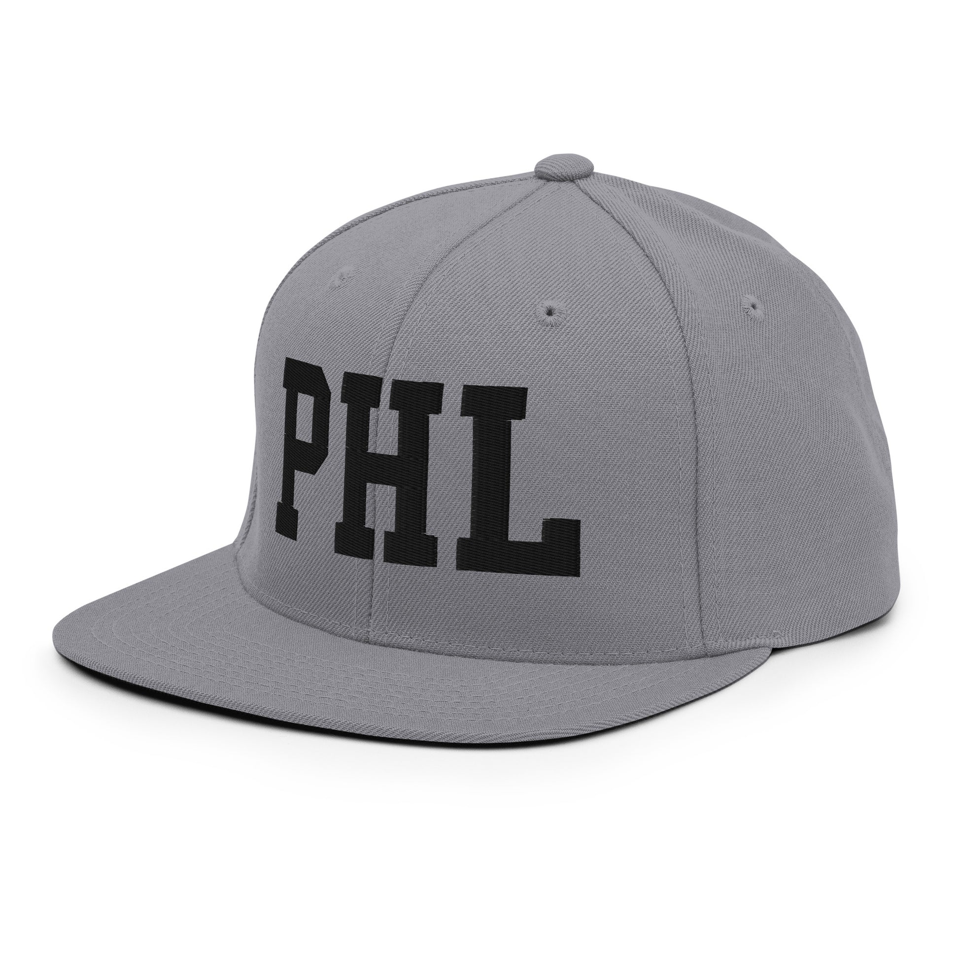 College-Style Classic Snapback Hat • Black • PHL Philadelphia Souvenir • YHM Designs - Image 21