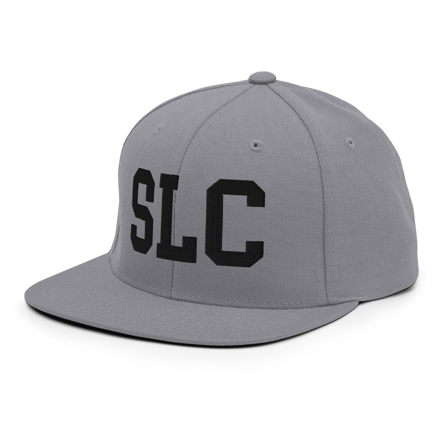 College-Style Classic Snapback Hat • Black • SLC Salt Lake City Souvenir • YHM Designs - Image 21